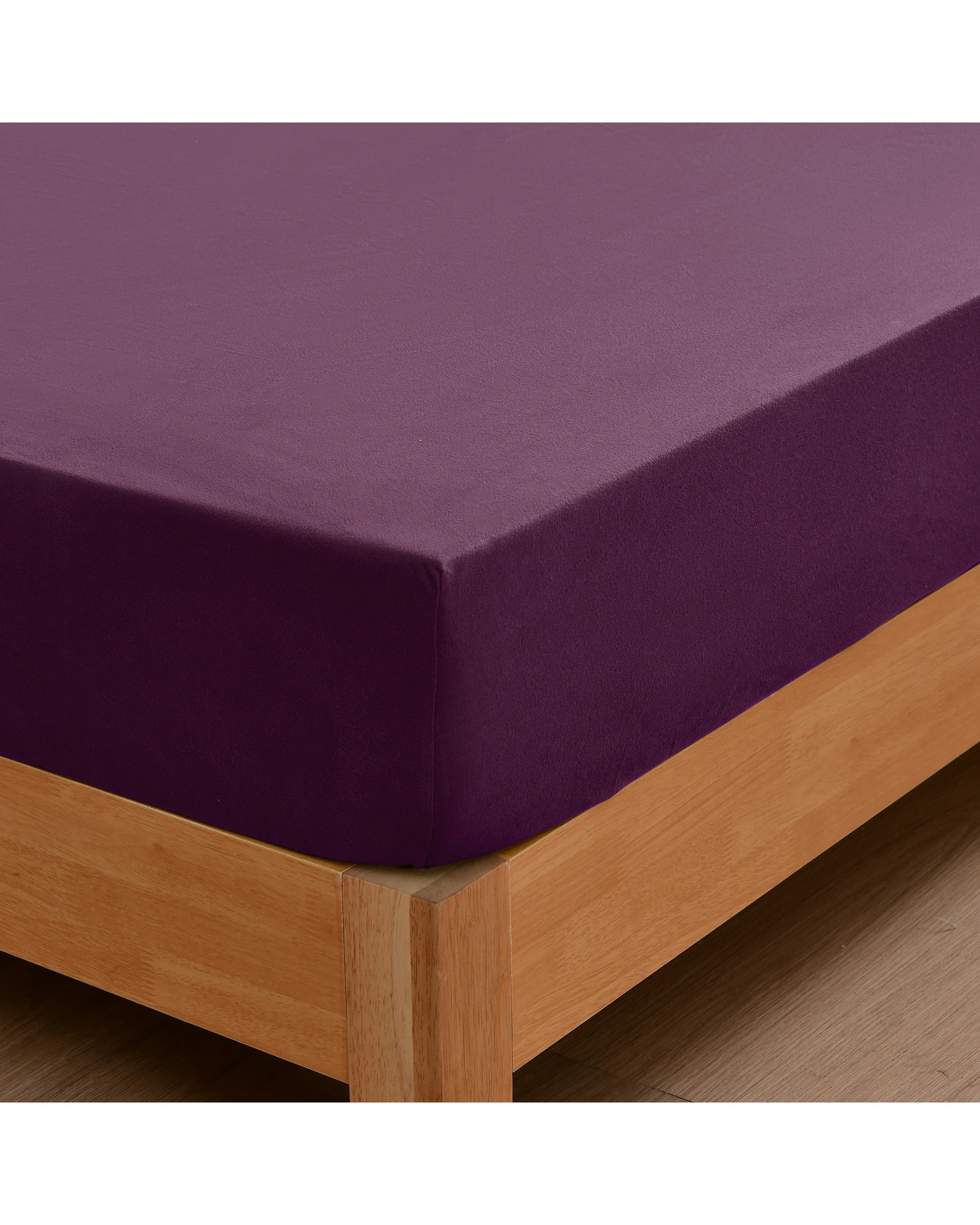 6 Dreamaker Micro Flannel Combo Fitted Sheet Set - Queen Bed - Cherry, 6 of 7