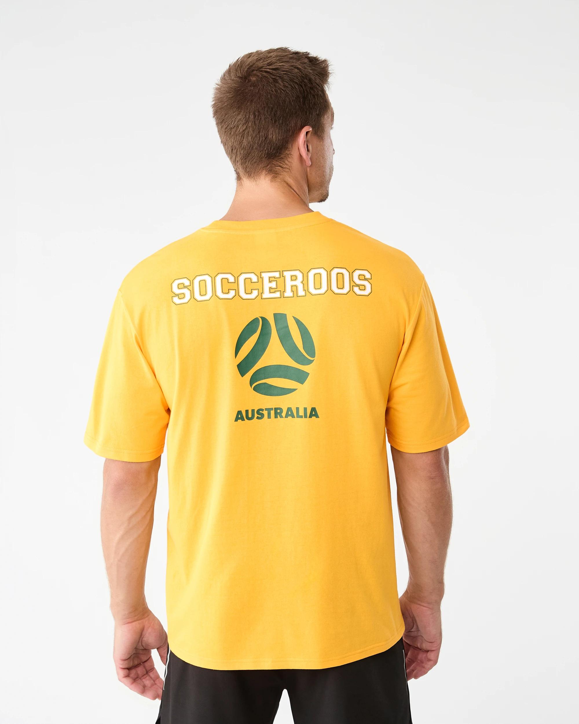 4 Socceroos Adult T-shirt Yellow, 4 of 7