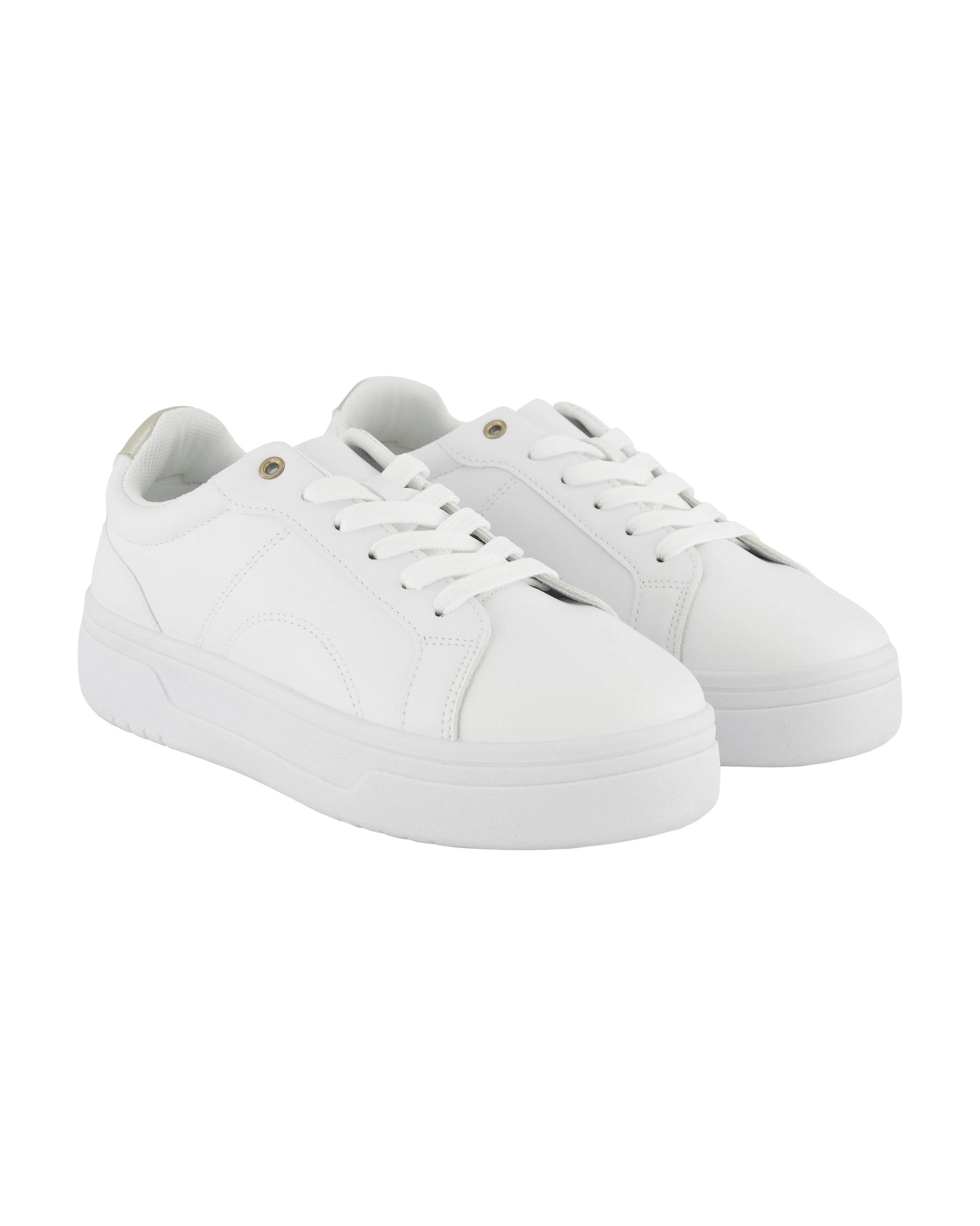 2 PU Lace-Up Sneakers White, 2 of 5