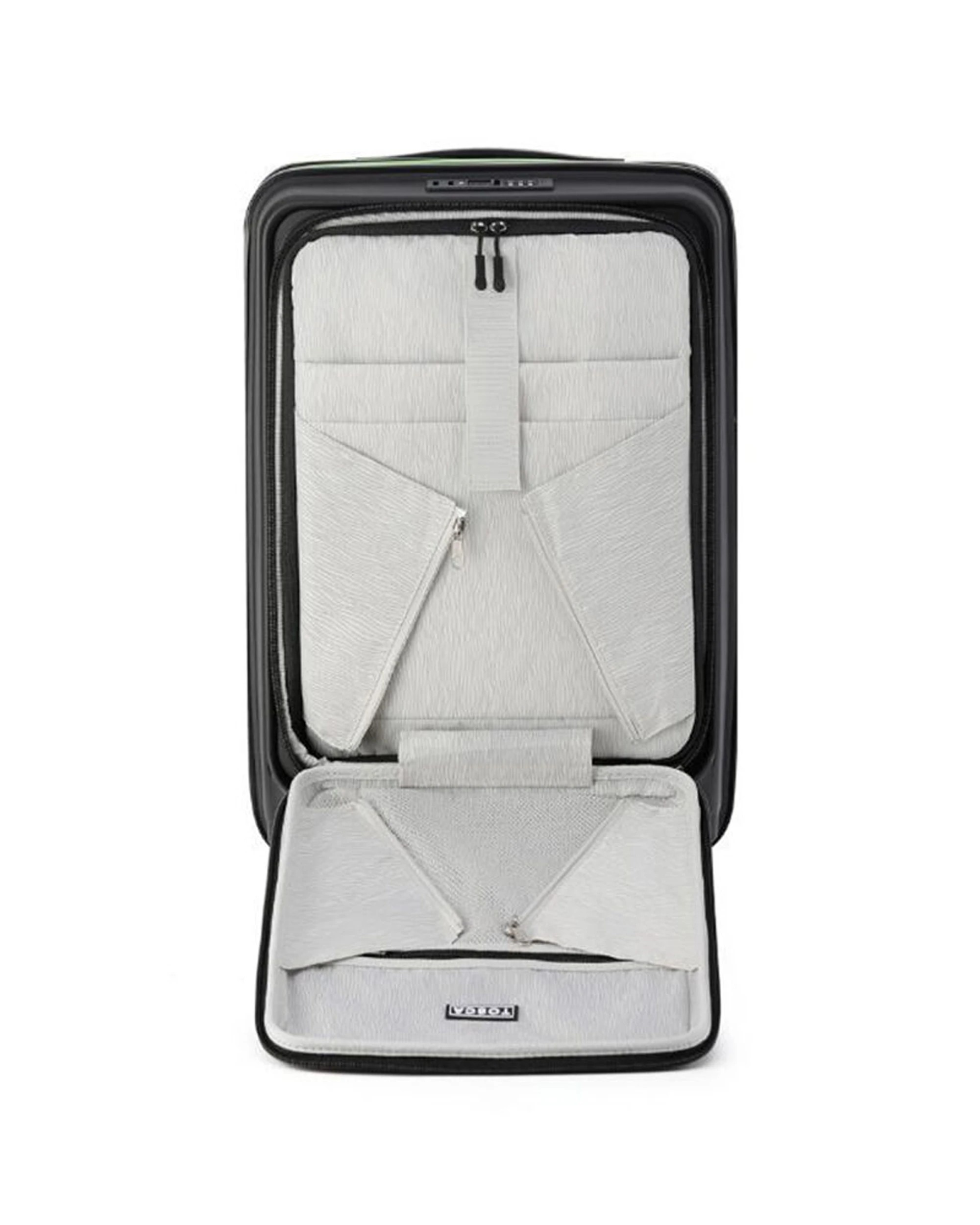 3 Tosca Cruiser Hard Case Carry On Travelling Suitcase Small - Black, 3 of 5