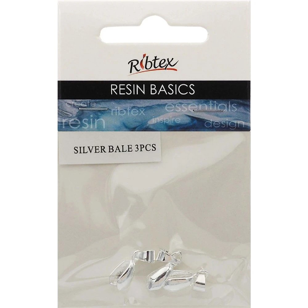1 Ribtex UV Resin Pendant Bale Silver, 1 of 2