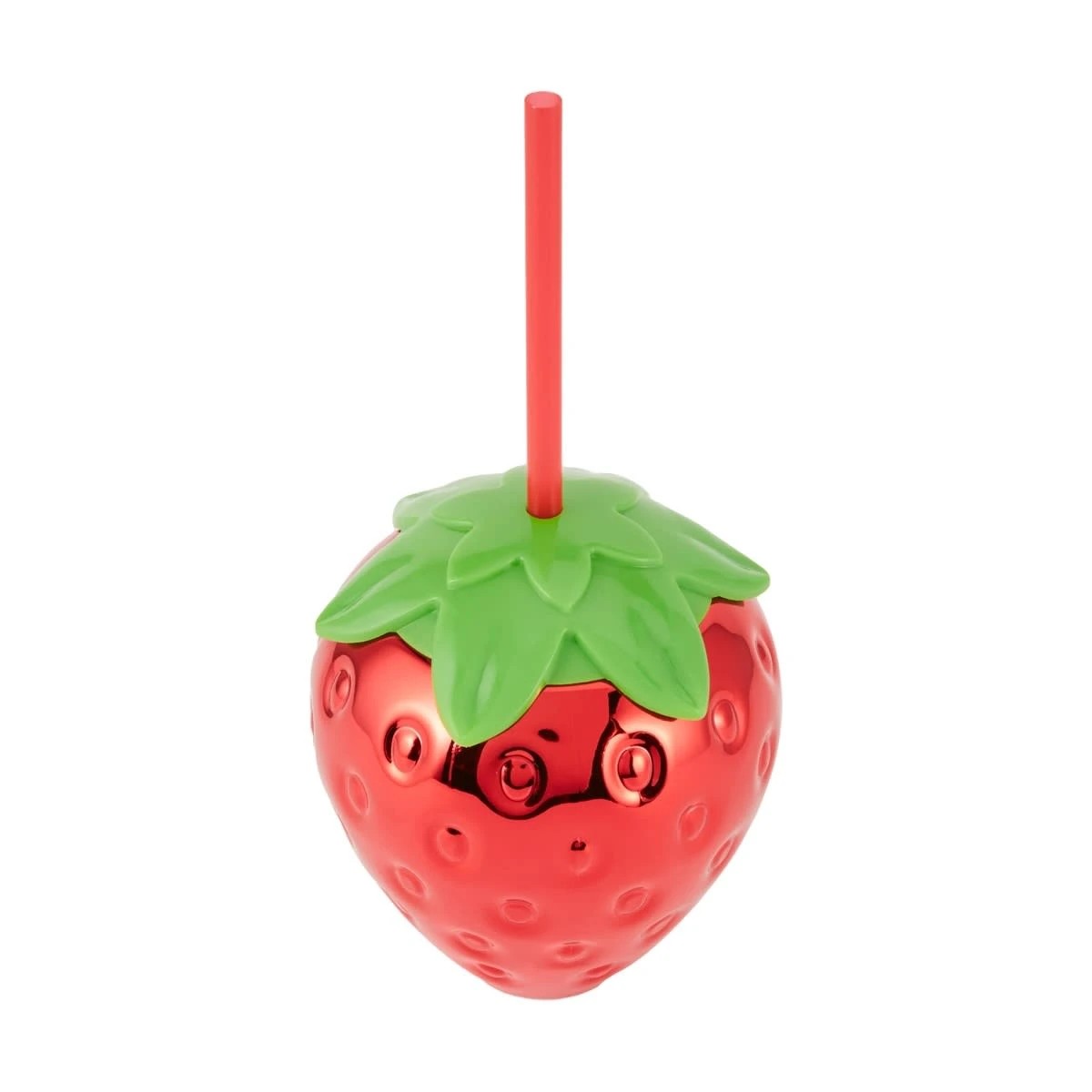 2 Strawberry Novelty Cup with Straw, 2 of 5