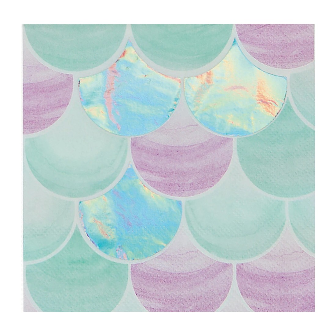 1 Fun Express Mermaid Sparkle Small Napkins / Serviettes (Pack of 16), 1 of 1