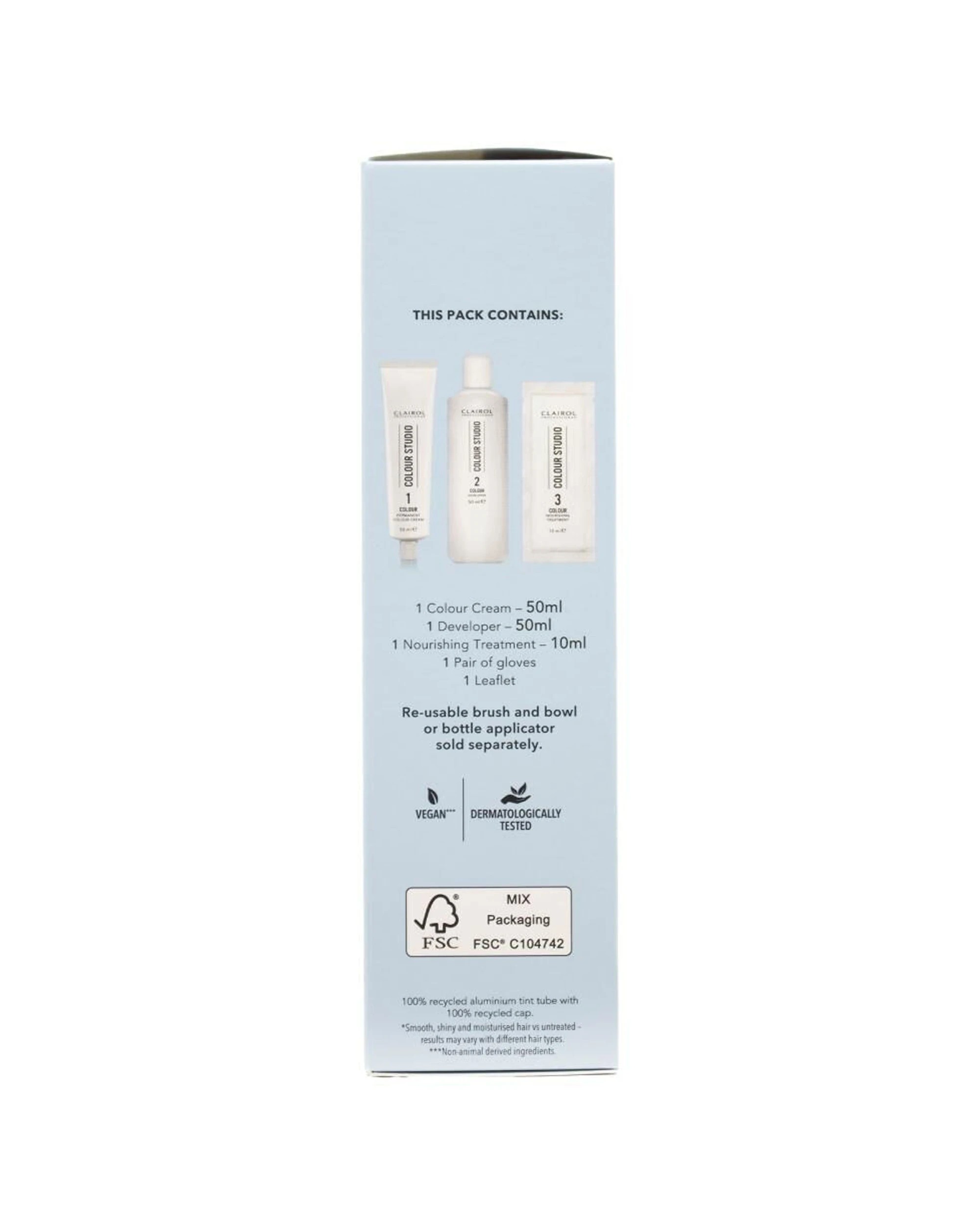 3 Clairol 6PK Professional Permanent Hair Colour Hair Dye Pack Tubes - Brown, 3 of 5