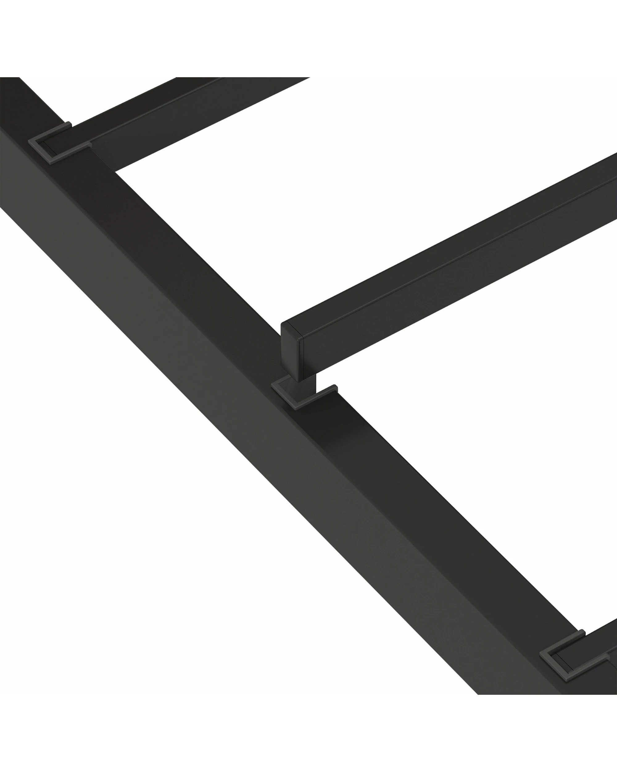 8 Advwin Single Corner Bed Frame L Shaped with LED Light and Drawers - Black, 8 of 9