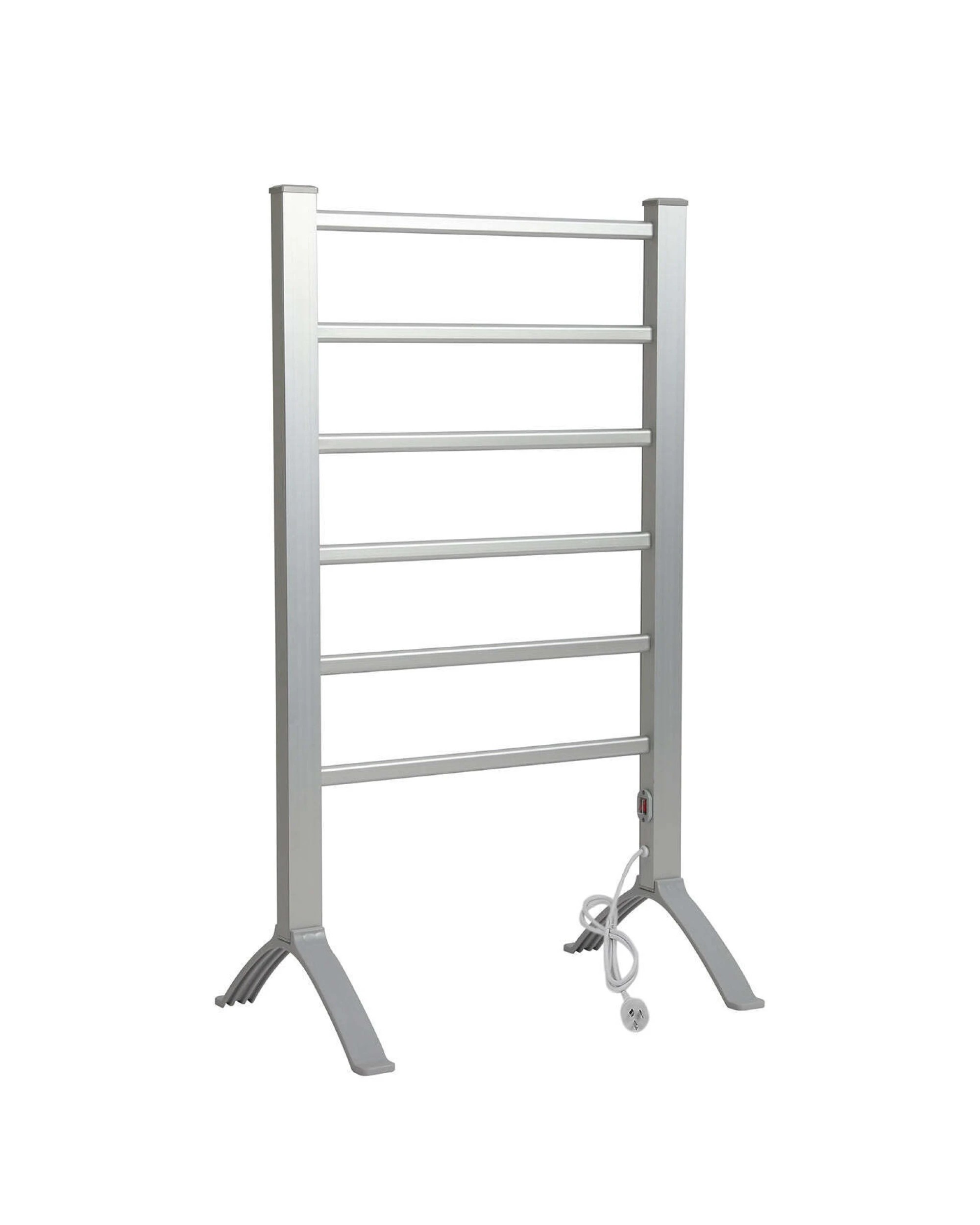 1 Lenoxx Standing Heated Towel Rail Vertical Warming Towel Rack, 1 of 2