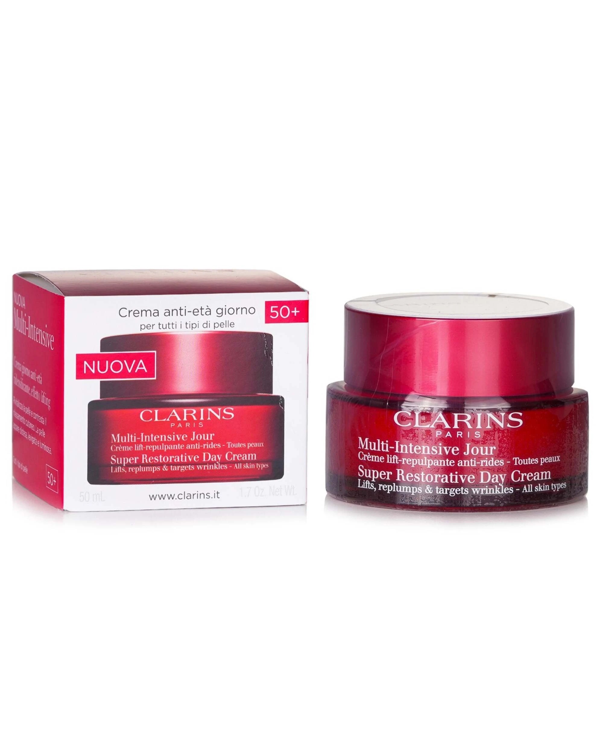 2 Clarins Multi Intensive Jour Super Restorative Day Cream (All Skin Types)  50ml/1.7oz, 2 of 3