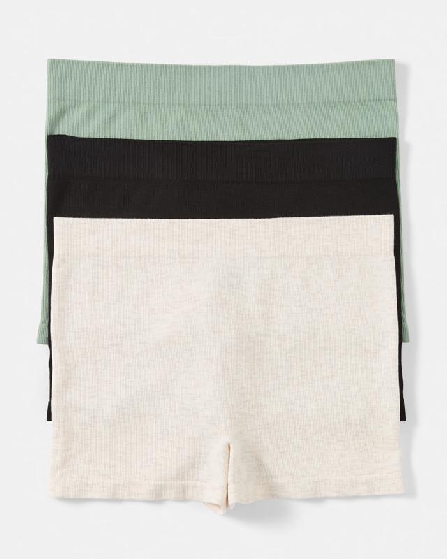 3 Pack Bamboo Seamfree Rib Shor
