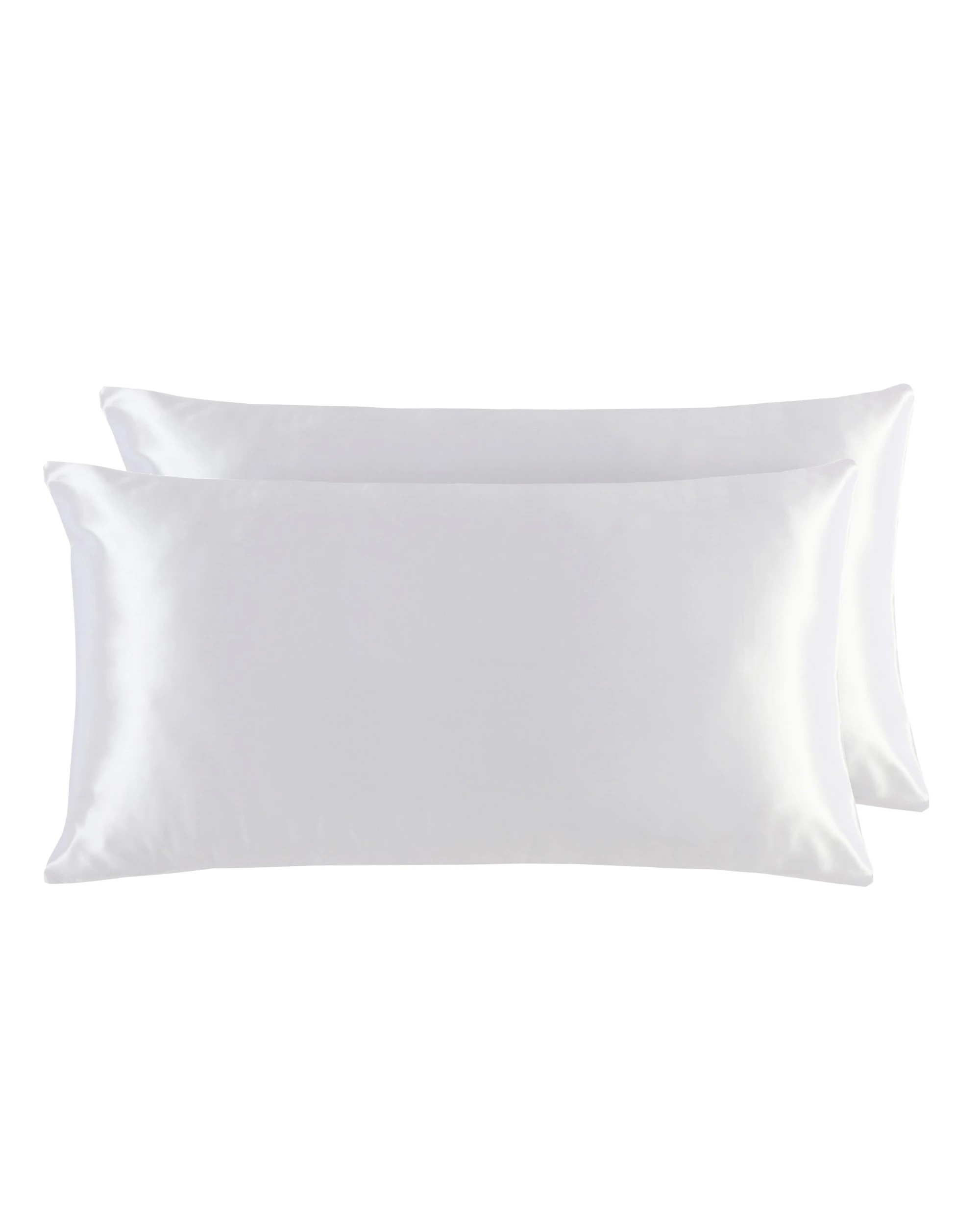 2 Natural Home Luxe Mulberry Silk Pillowcase 25 Momme King Pillowcase 48x90cm Twin Pack - White, 2 of 5