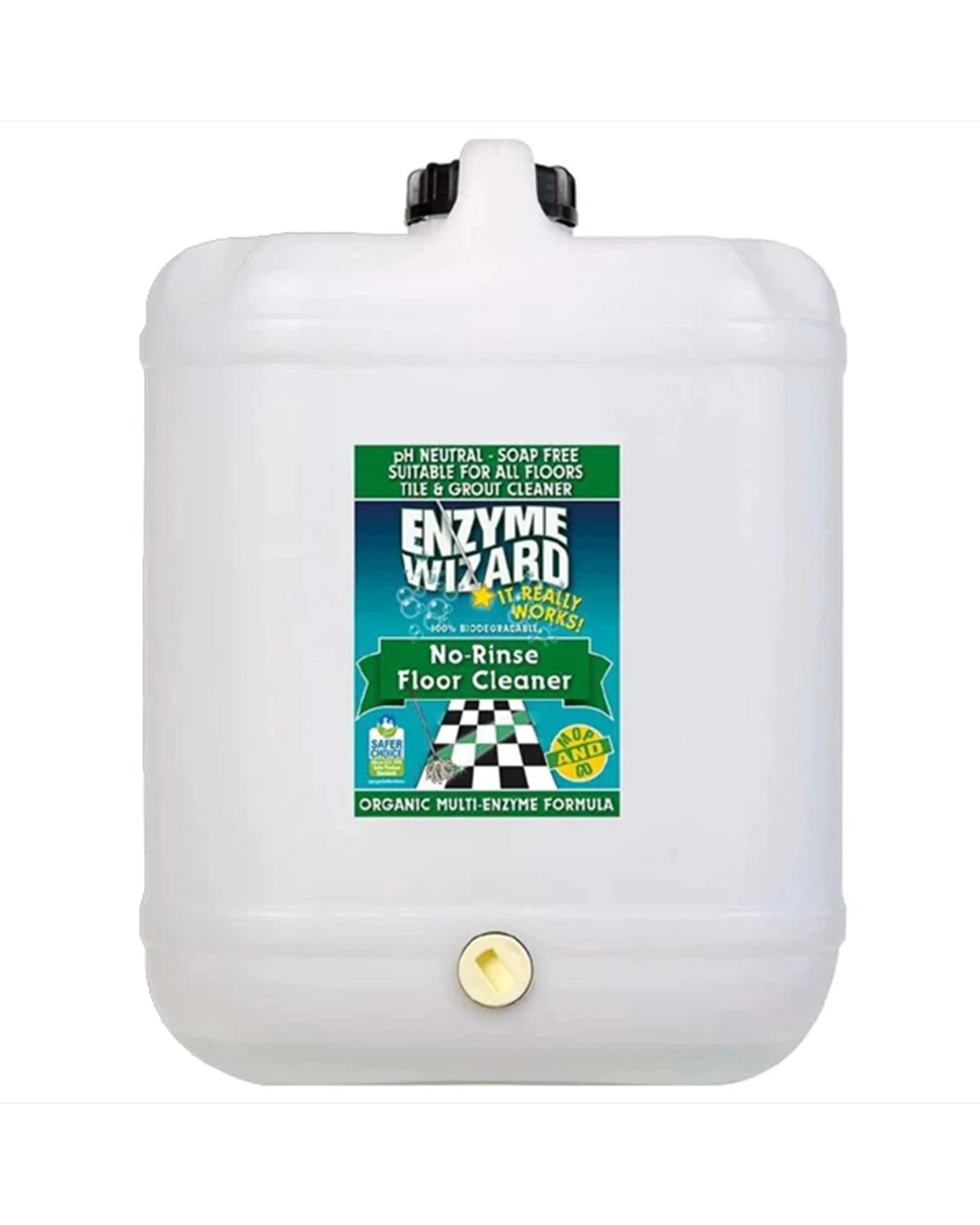 1 Enzyme Wizard No Rinse Floor Cleaner Refill 10L - White, 1 of 1