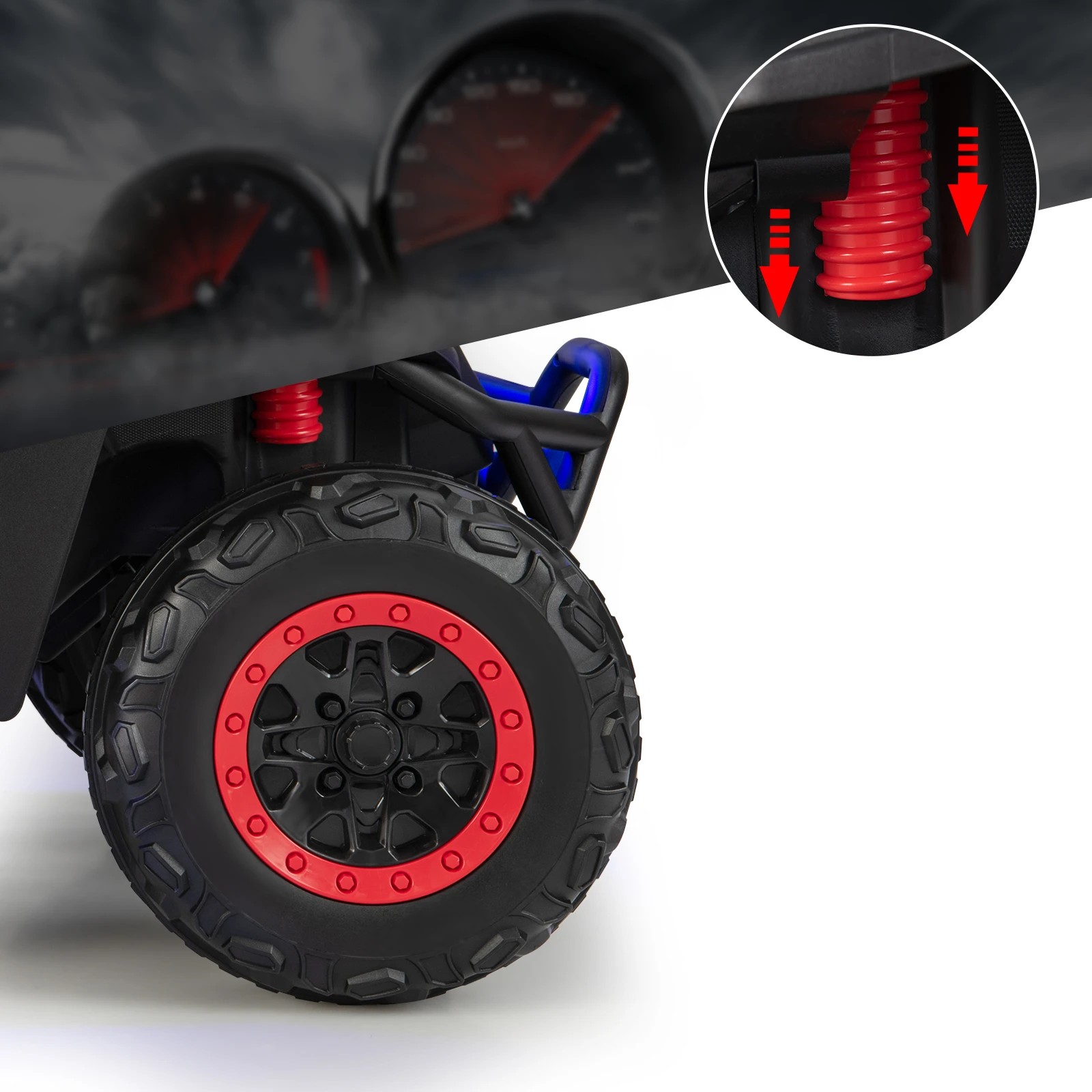 4 Costway 12V Kids Ride On Car Electric Vehicle Toy w/Music, 4 of 6