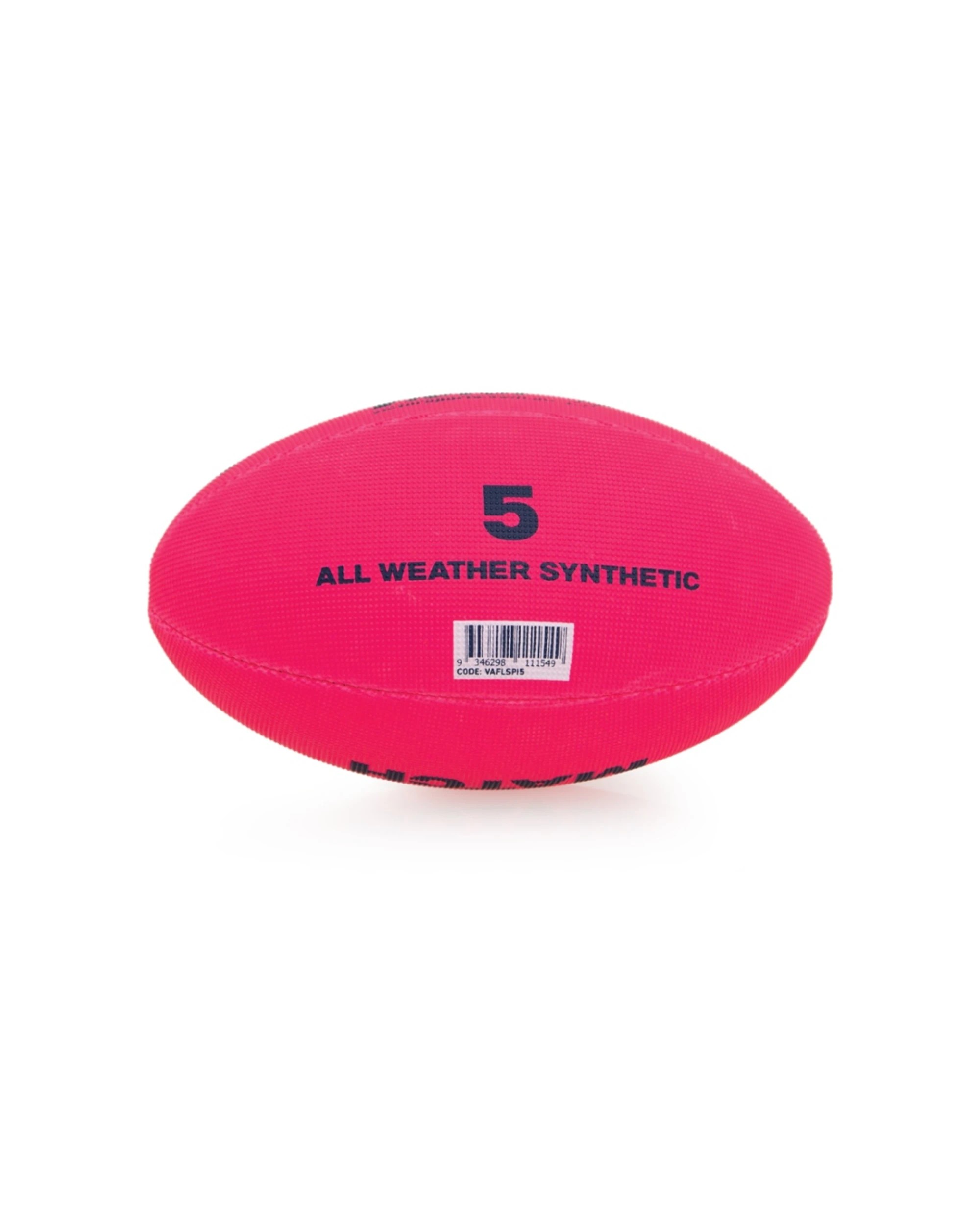 4 Victor Sports Synthetic Football Durable AFL Ball Size 5 Hand-Stitched - Pink, 4 of 4