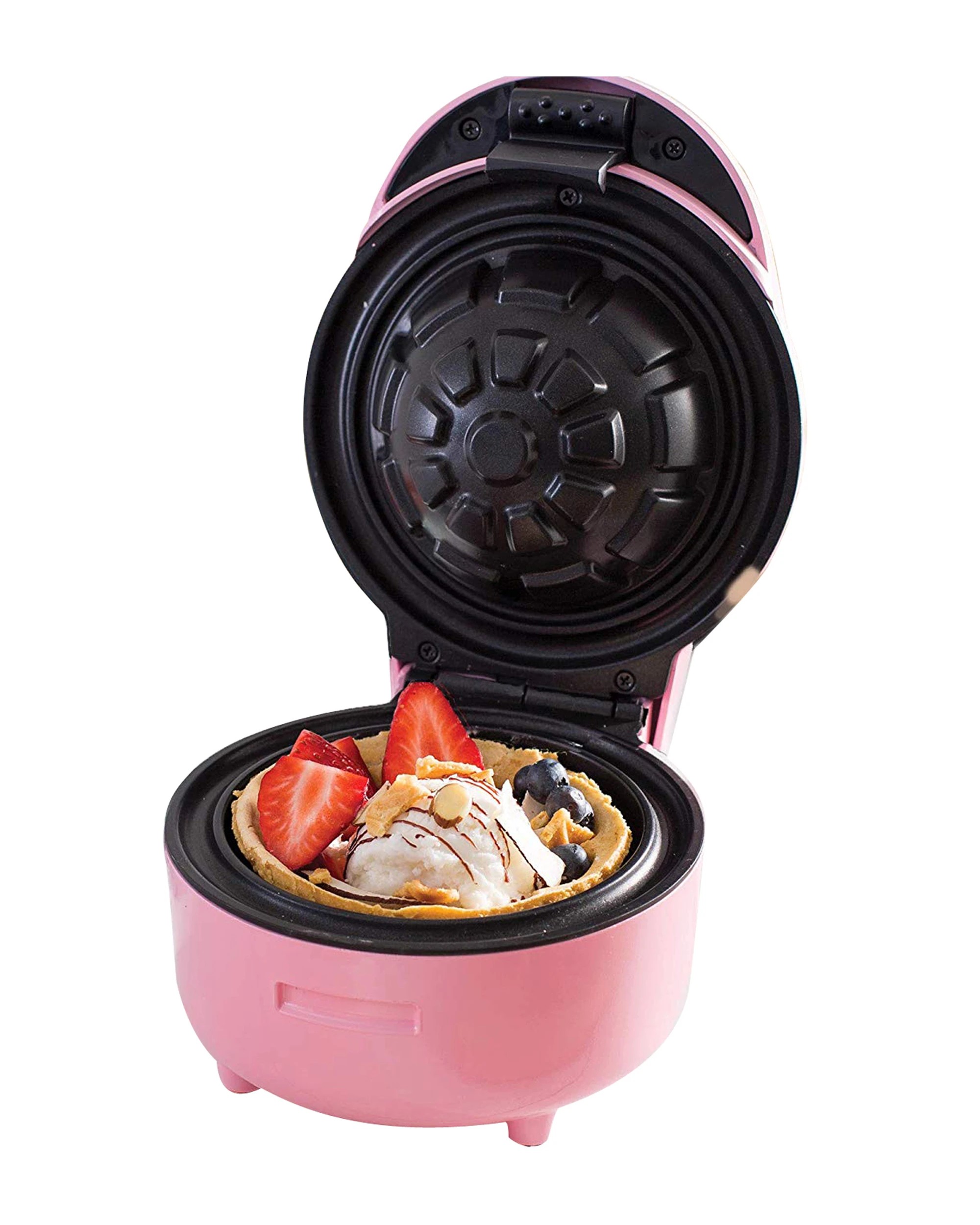 3 TODO Waffle Bowl Maker Ice Cream Dessert Treat Maker Breakfast Bowl - Pink, 3 of 5