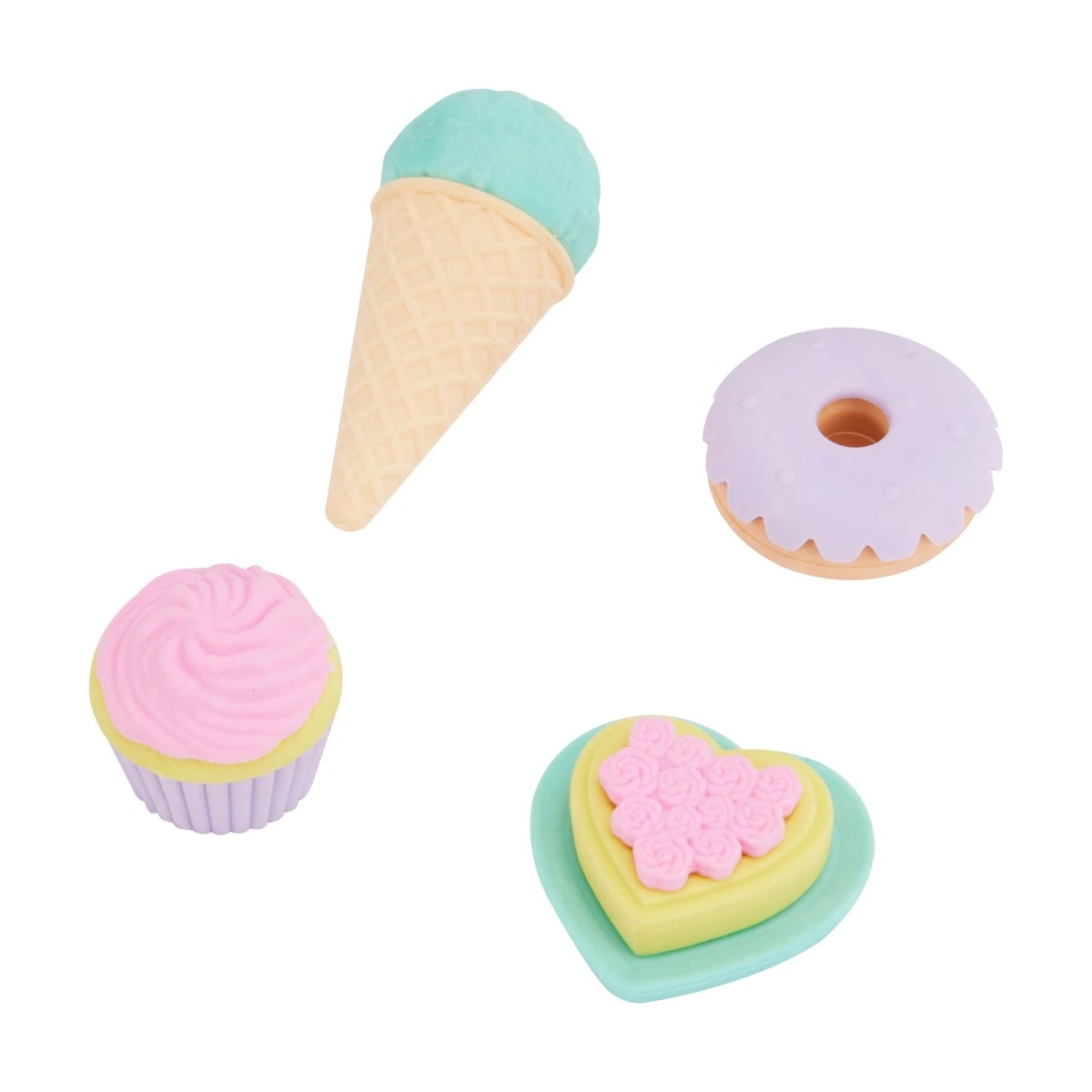 2 4 Pack 3D Erasers - Assorted, 2 of 6