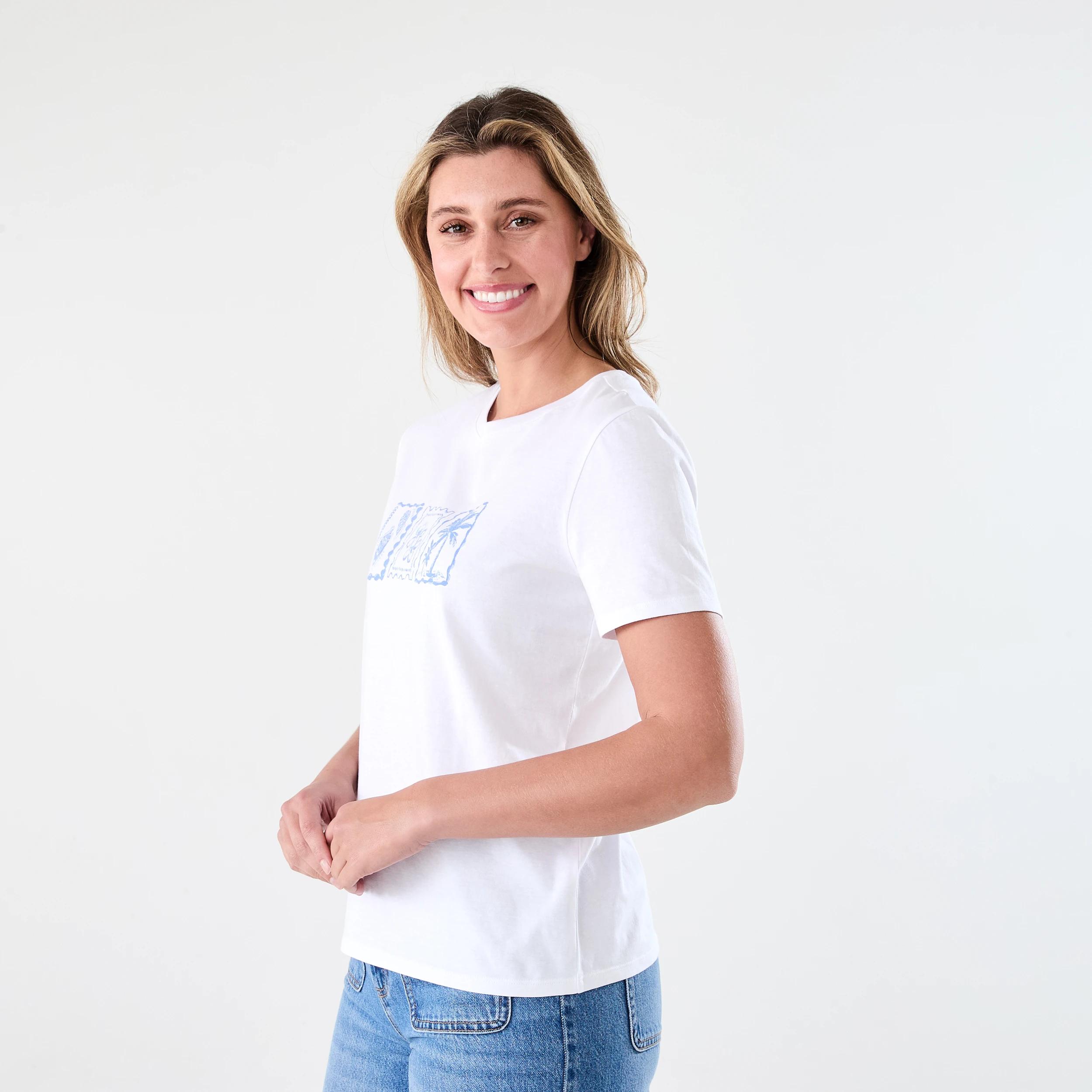 2 Short Sleeve Printed T-shirt Postcard, 2 of 5