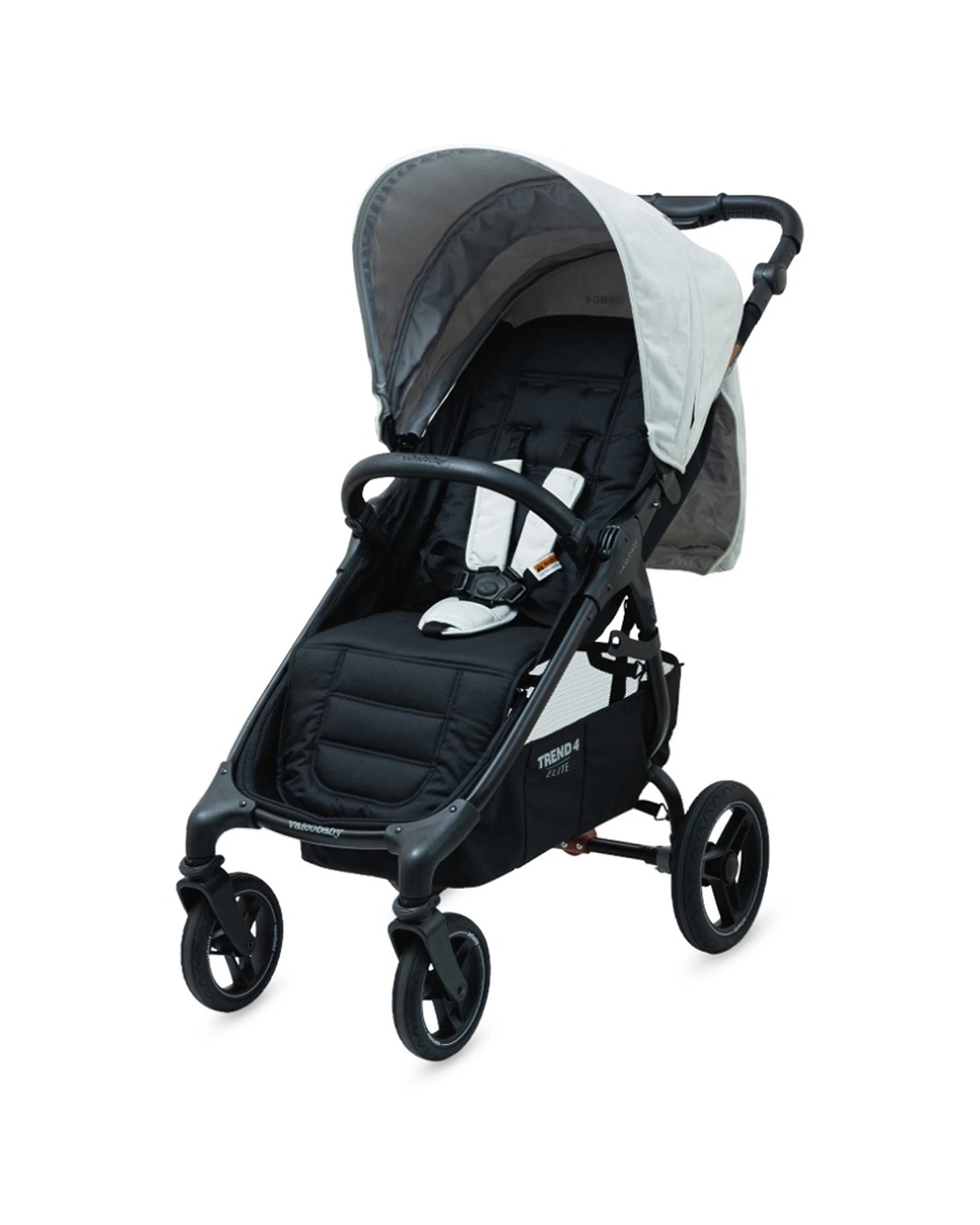 1 ValcoBaby Trend 4 Elite Stroller Pram One-Hand Fold Infinity Wheels Compact - Grey, 1 of 8