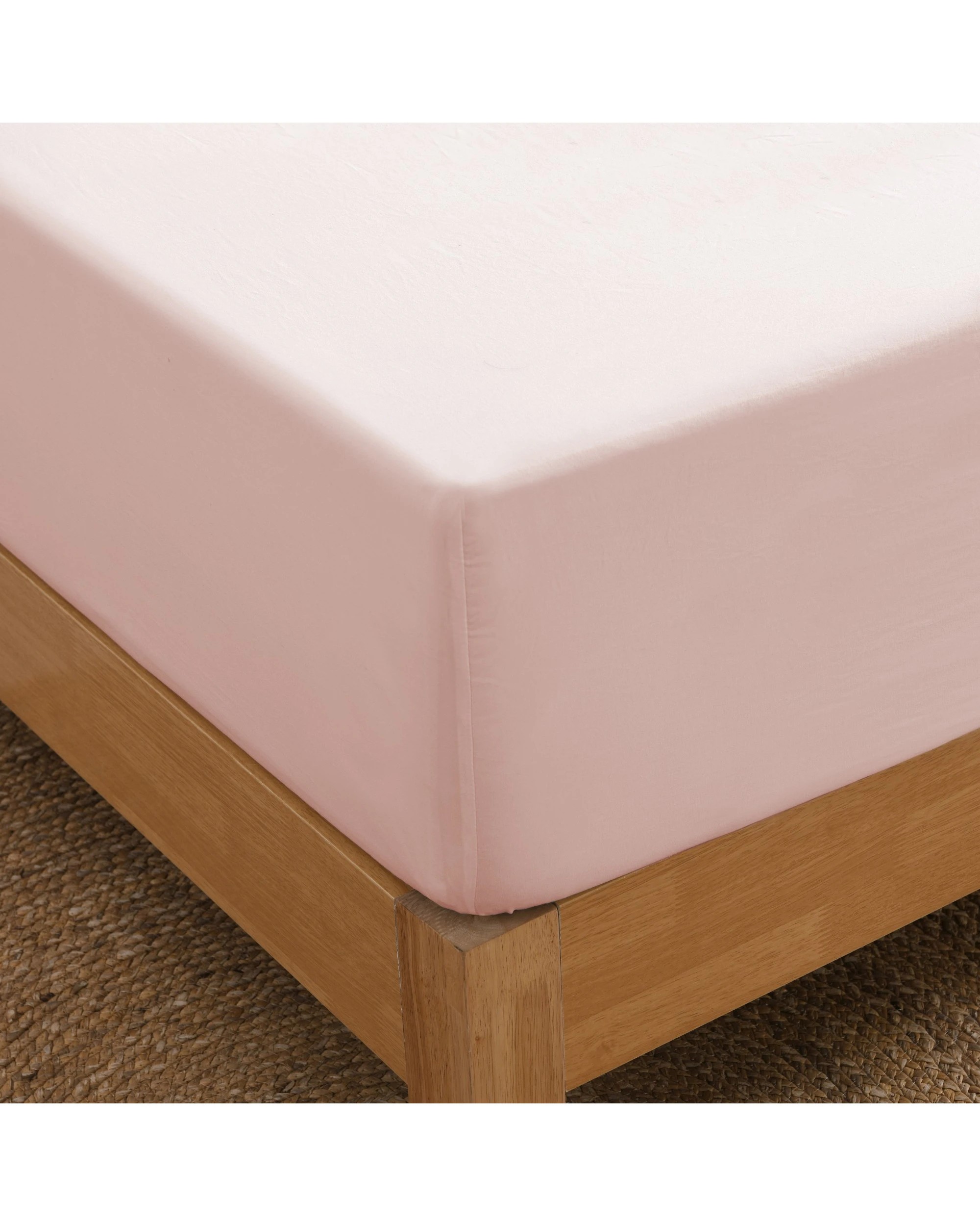 4 Dreamaker Superfine Washed Microfibre Combo Fitted Sheet Set - Single Bed - Blush Pink, 4 of 10