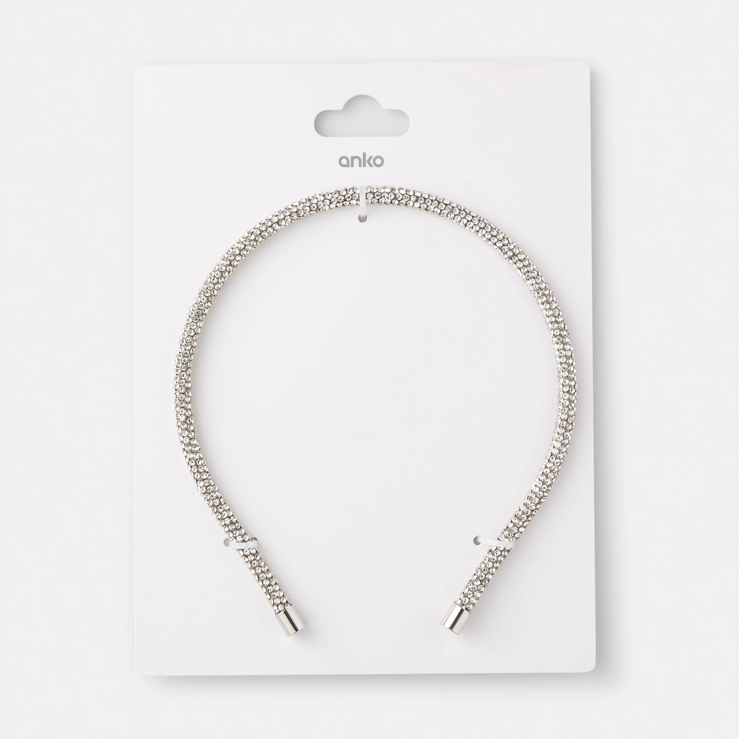 5 Sparkly Headband - Silver Tone Silver, 5 of 5