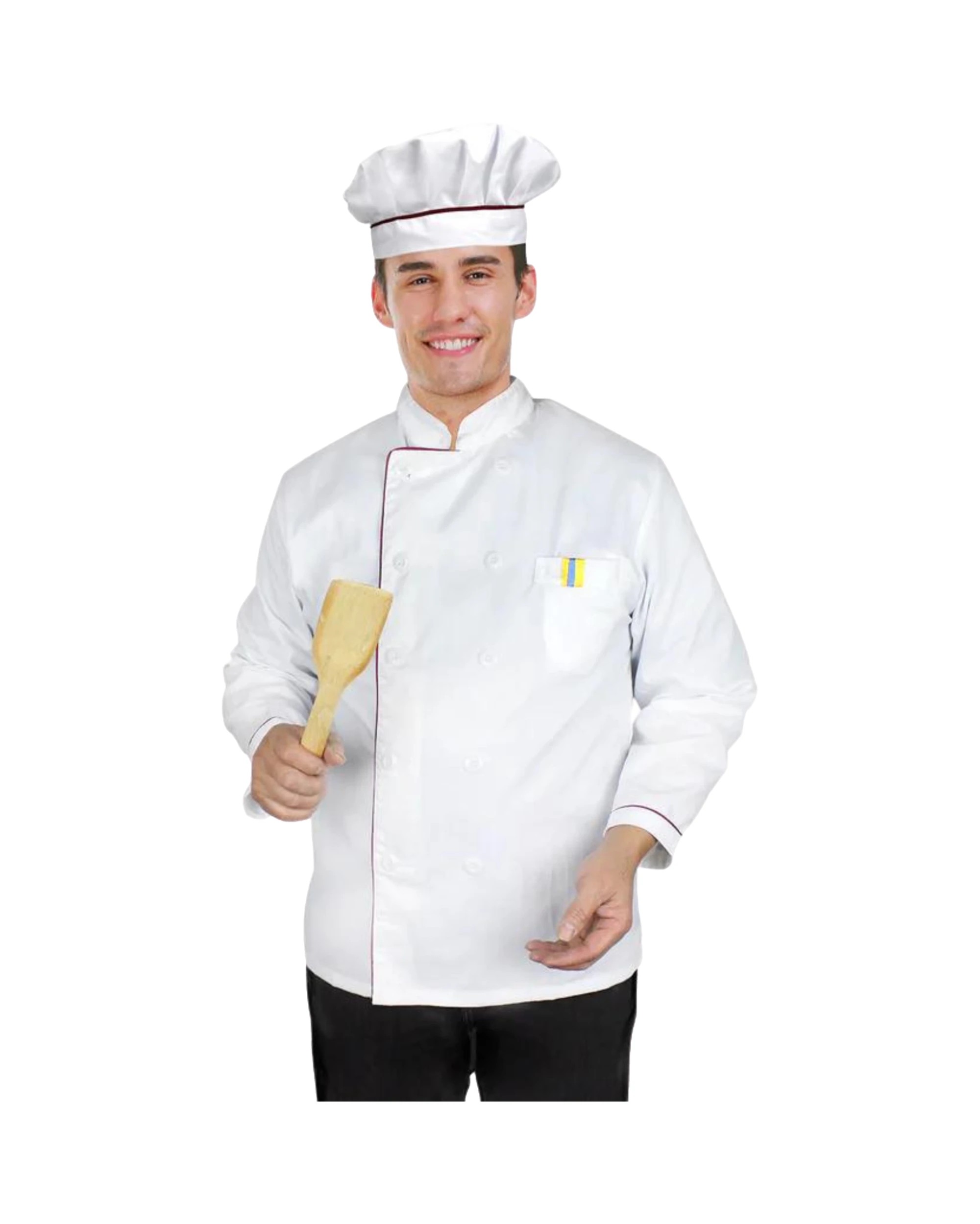 1 Partyrama White Chef Adult Costume, 1 of 4