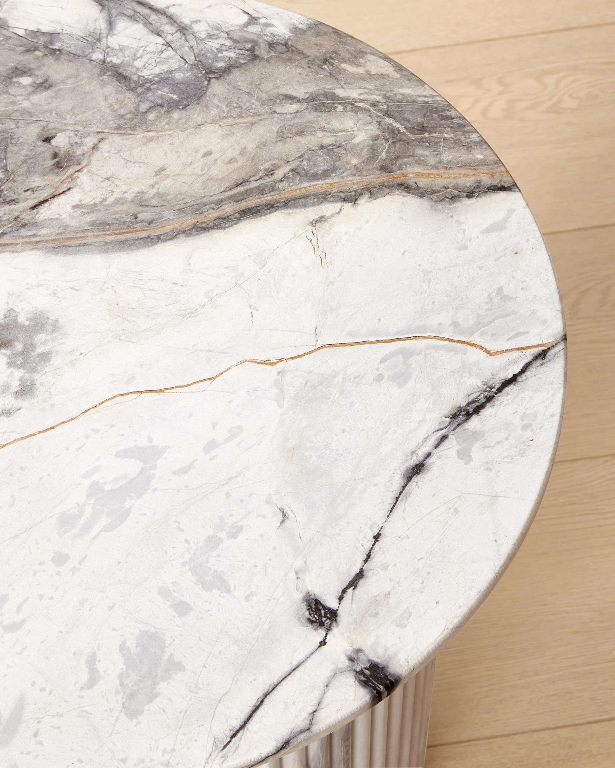 4 Marble Look Side Table, 4 of 7