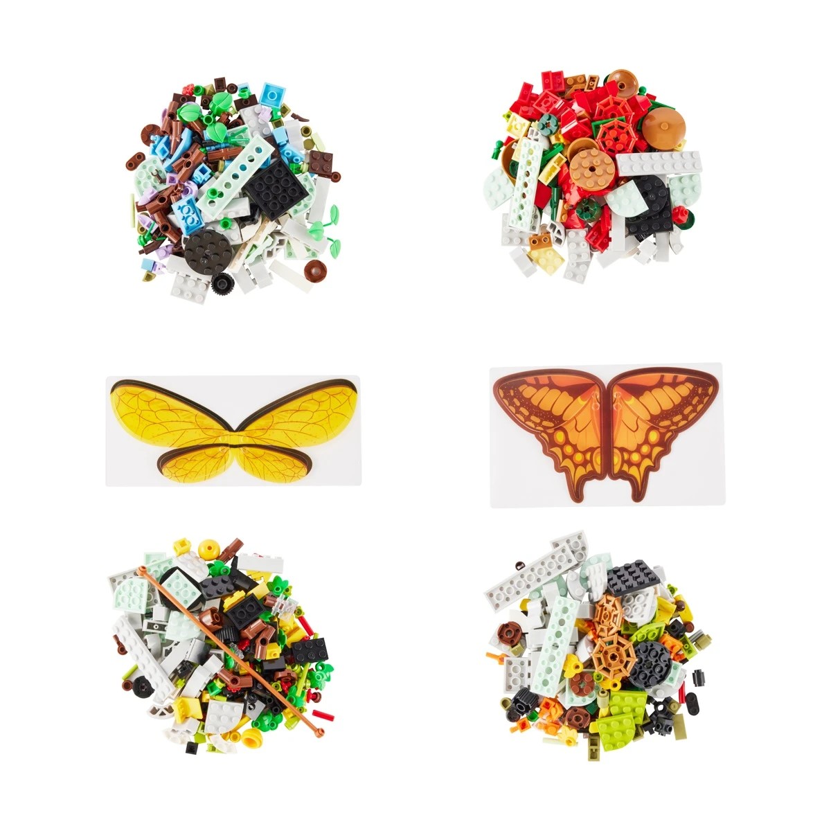 2 Mini Blocks Flower Series: Plant with Insect - Assorted, 2 of 10