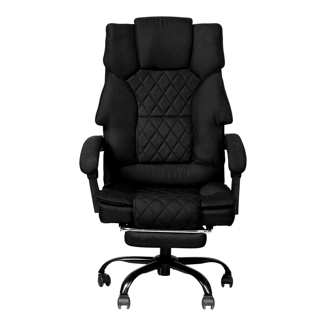 2 Levede Ergonomic Computer Chairs with Footrest and Wide Seat,dark gray, 2 of 7