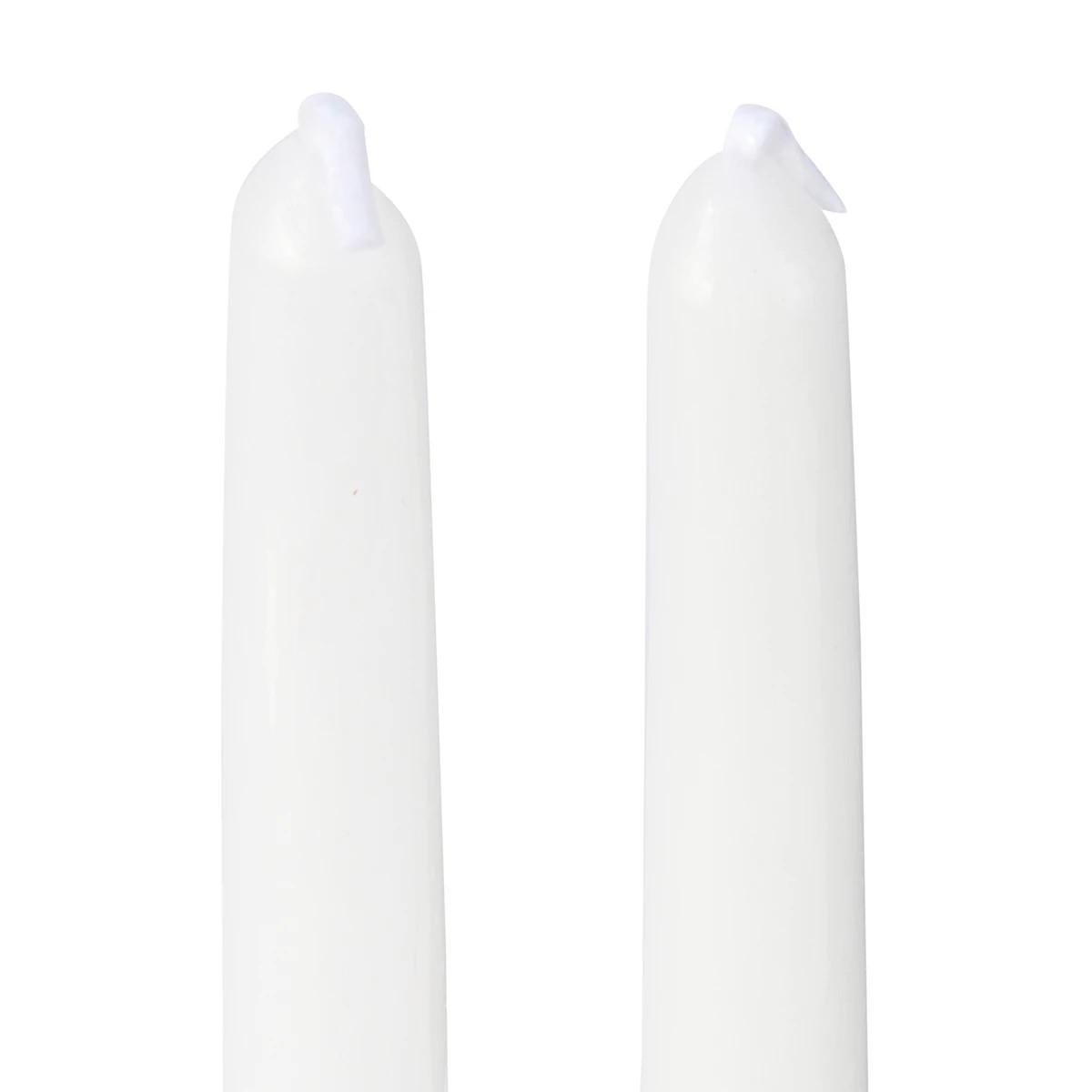 3 2 Pack Twist White Taper Candles, 3 of 6