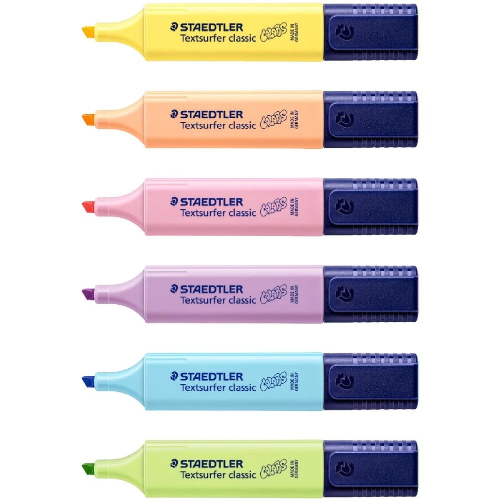 2 Staedtler Textsurfer Highlighters Pastel 6 Pack, 2 of 6