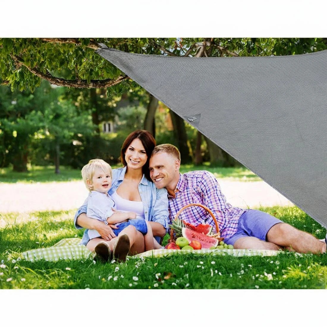 3 Caravan Privacy Screen Roll Out Awning 5.2x1.95M End Wall Side Sun Shade - Grey, 3 of 5