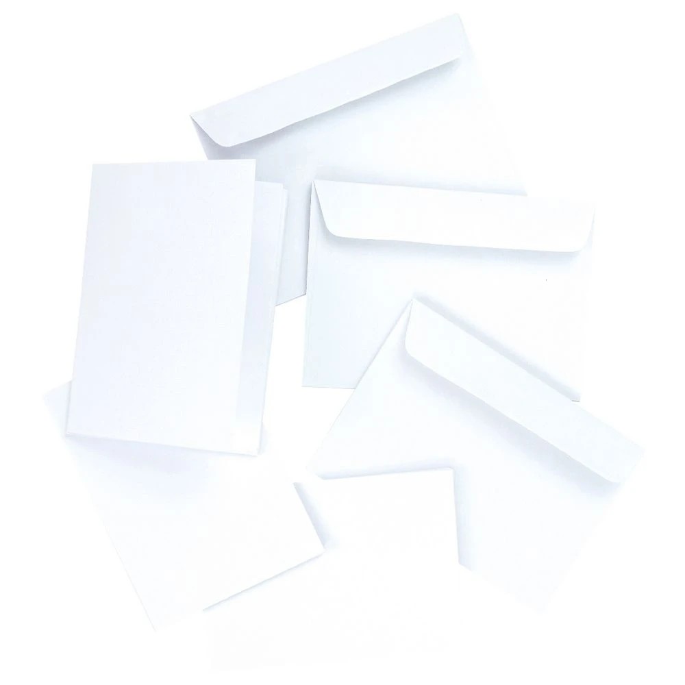 3 Quill A6 Cards and Envelopes Linen White 30 Pack, 3 of 5