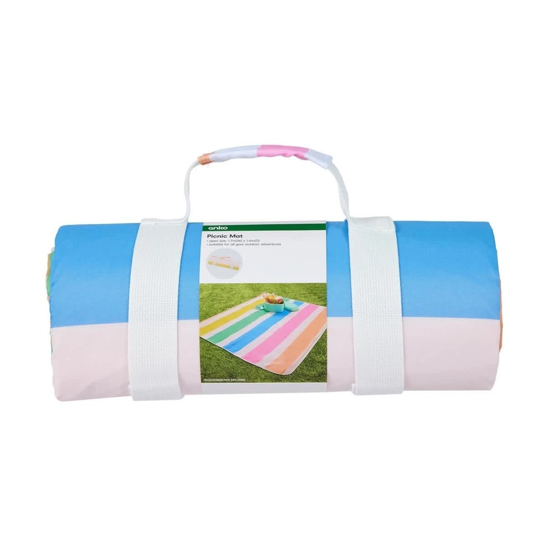 8 Picnic Mat - Gelato Stripe, 8 of 9