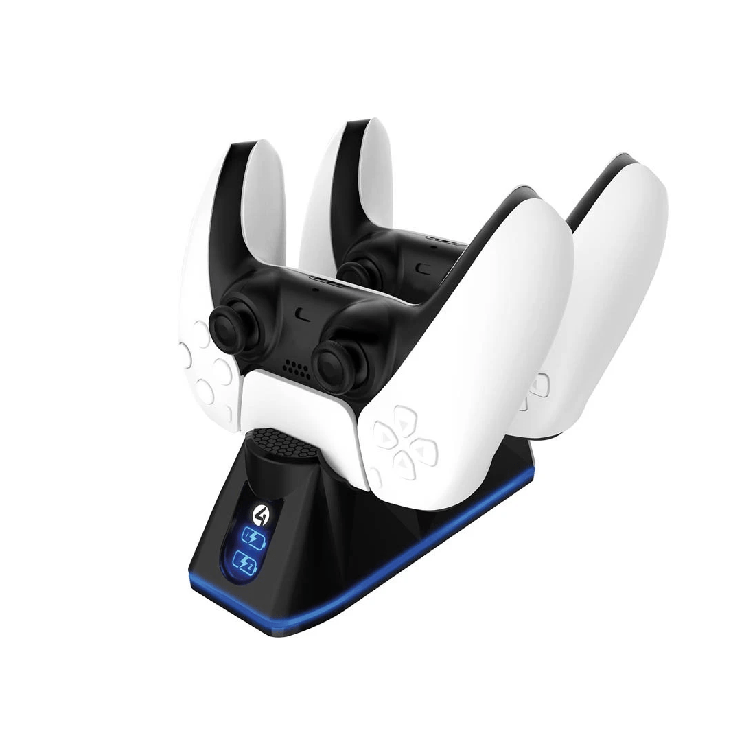 1 4Gamers PS5 Twin DualSense Wireless Controller Charging Dock - Black, 1 of 5