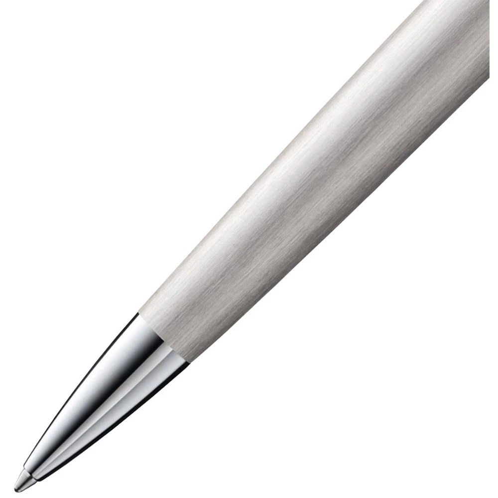 2 Lamy Studio Ballpoint Pen 1mm Brushed Stainless Steel, 2 of 2