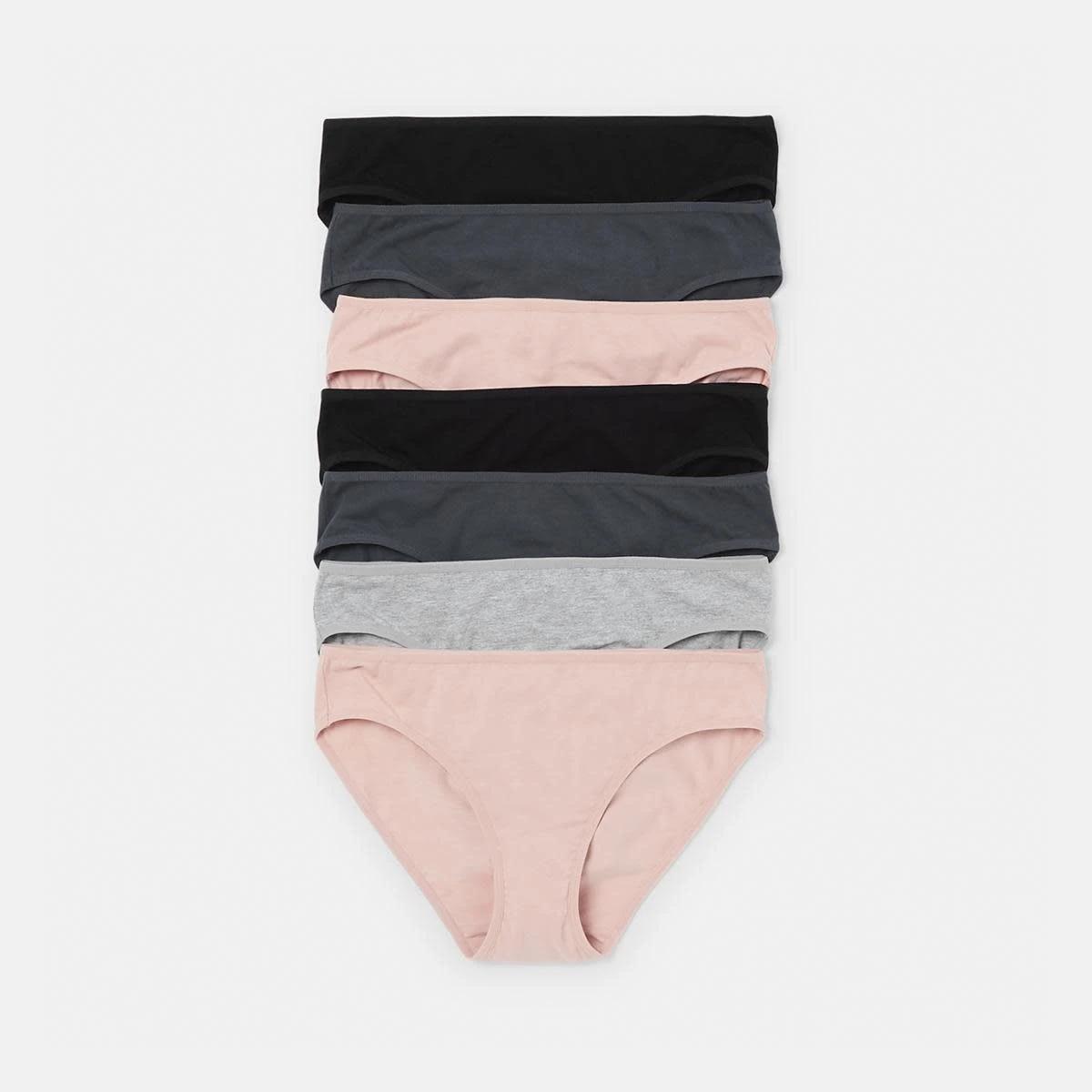 1 7 Pack Cotton Stretch Bikini Briefs BLUSH PACK, 1 of 10