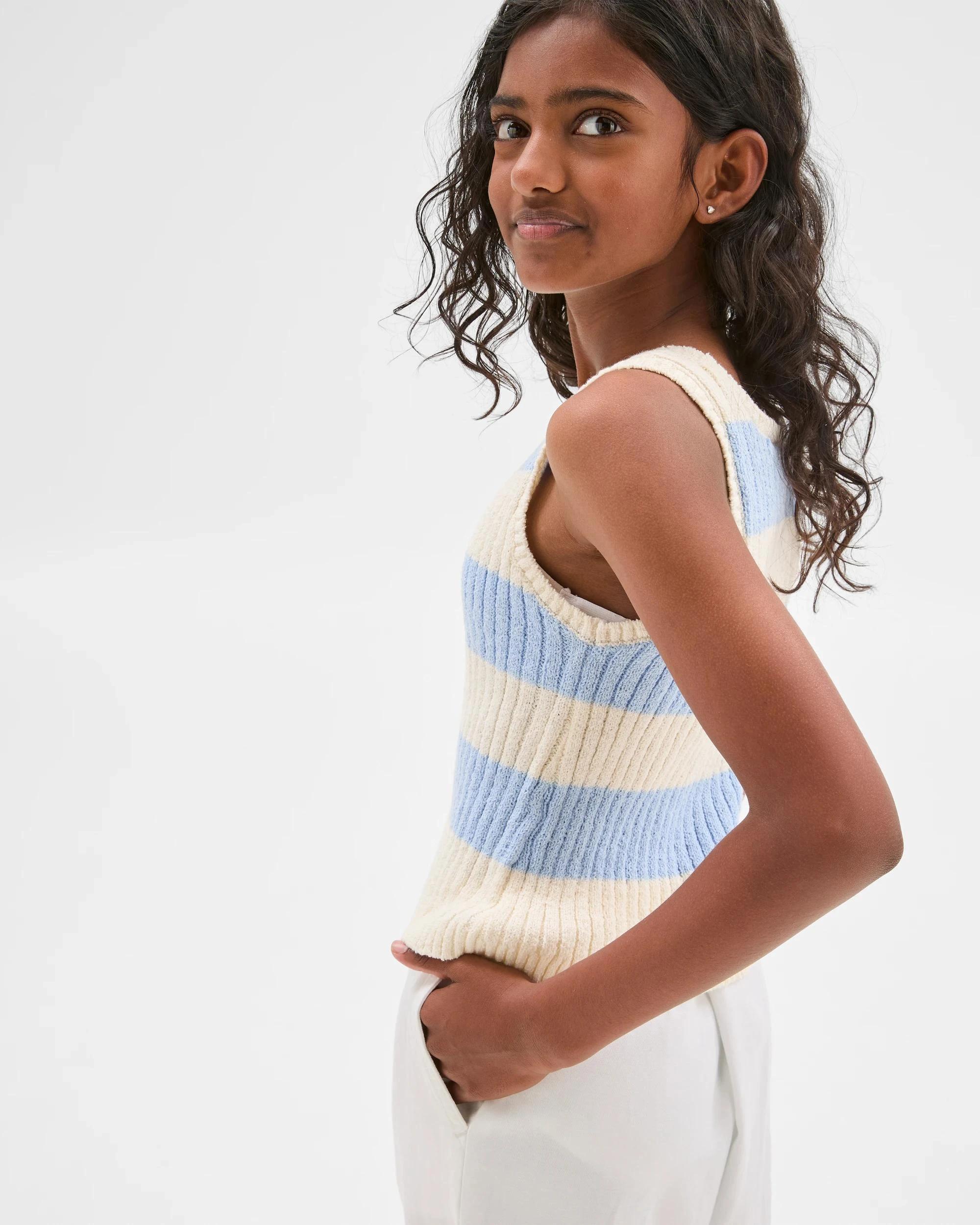 2 Target Australian Cotton Blend Knit Tank Y/D STRIPE, 2 of 7