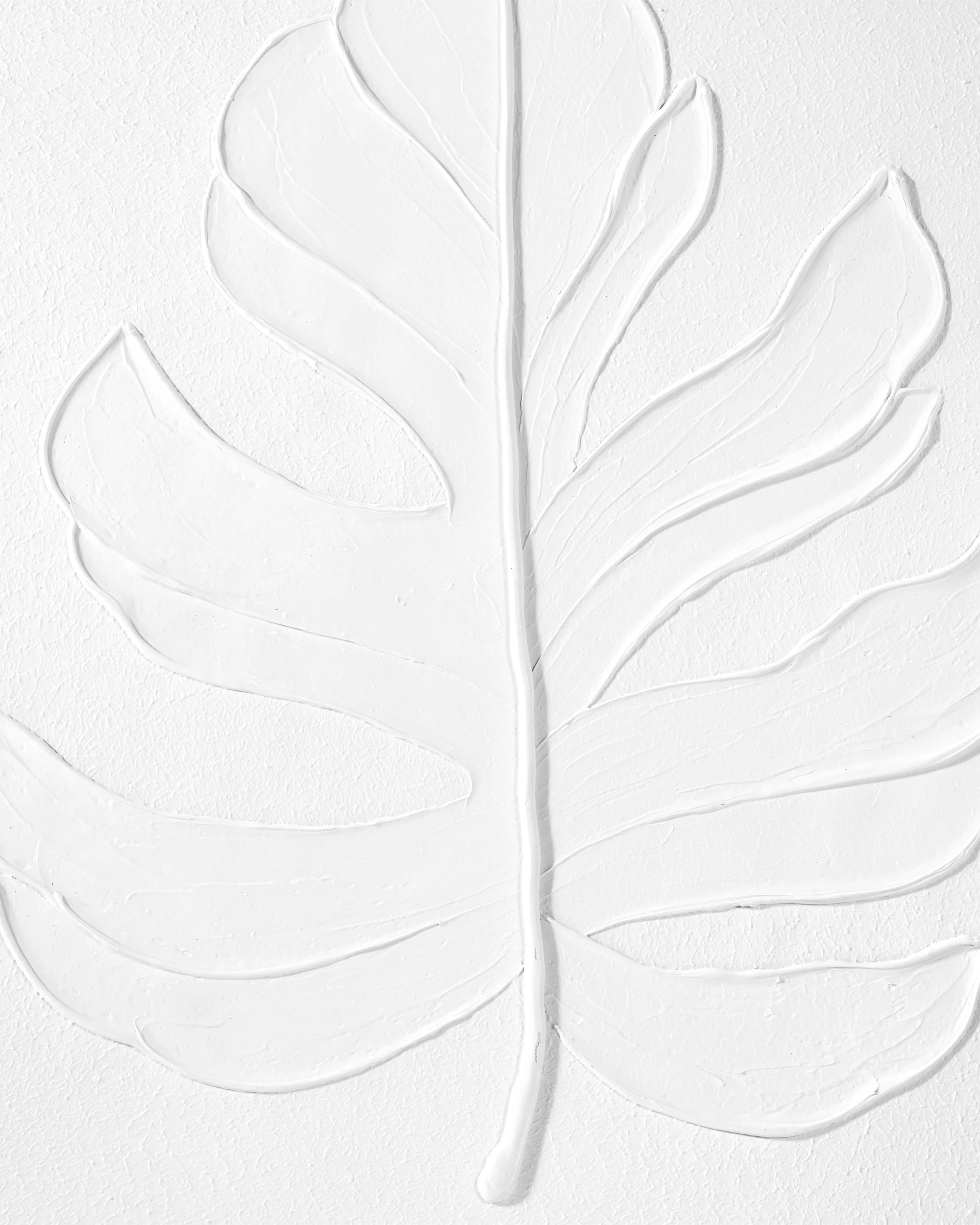3 Textured Leaf Framed Canvas - 80cm x 80cm, 3 of 5