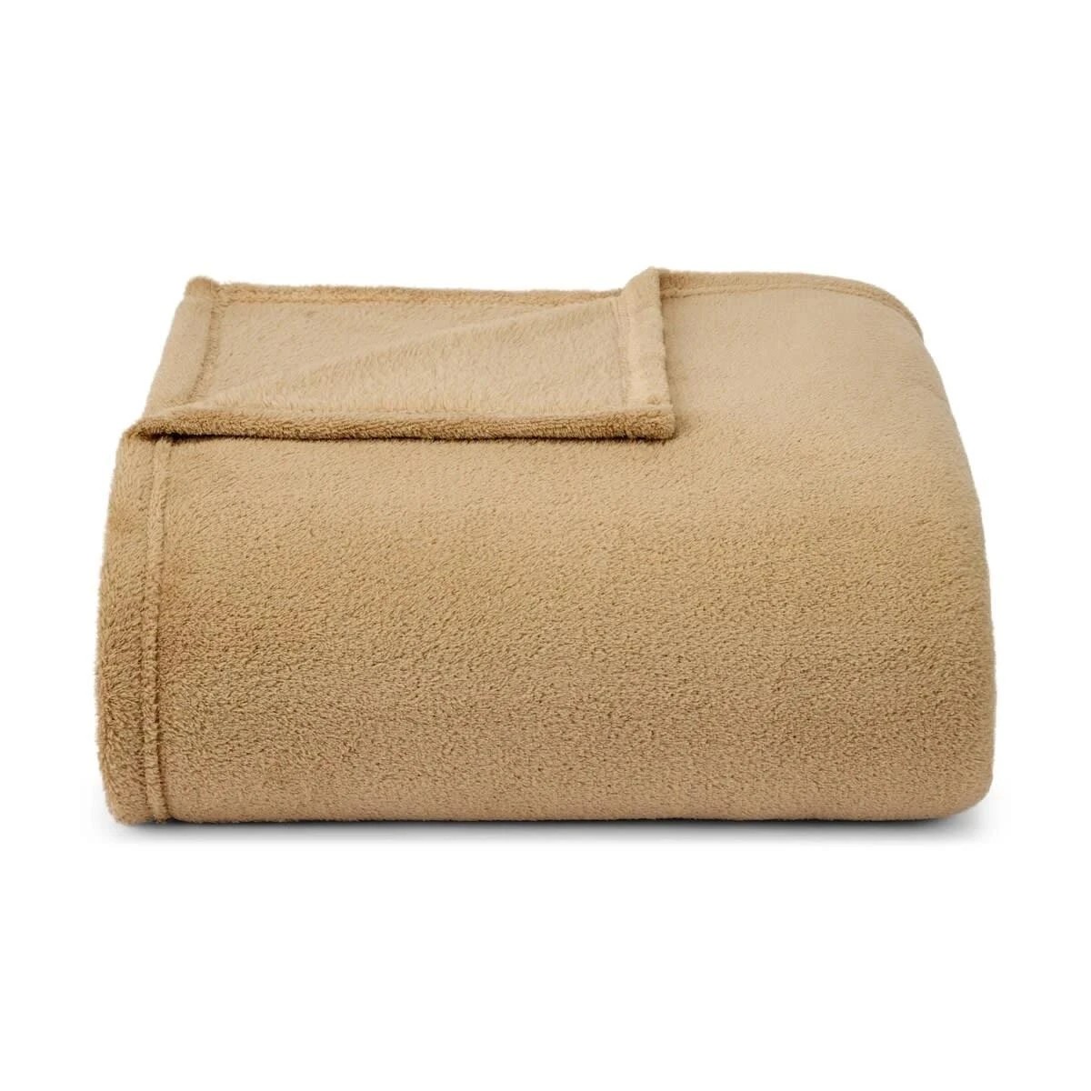 2 Soft Fleece Blanket - Queen/King Bed, Natural, 2 of 8