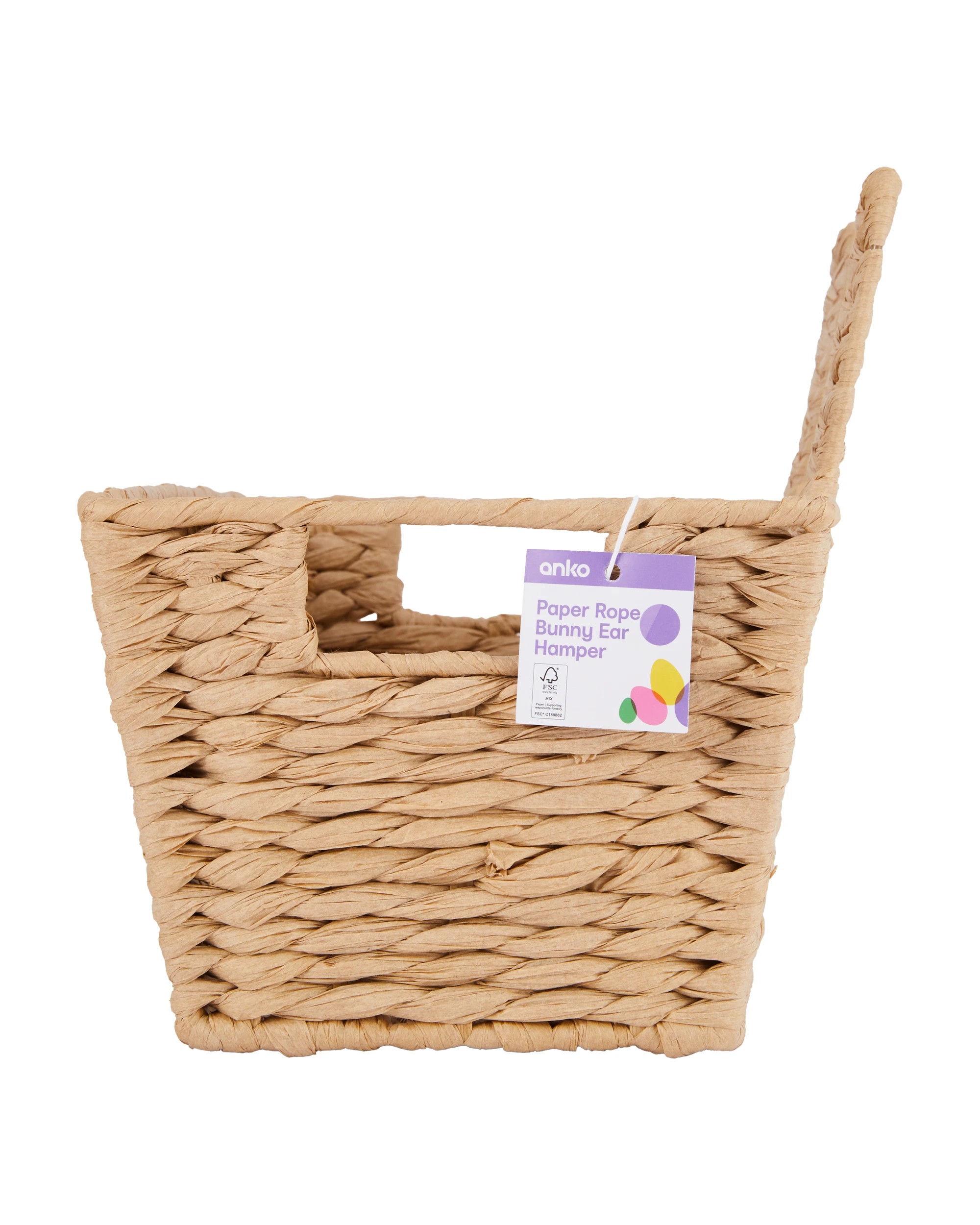 5 Paper Rope Bunny Ear Hamper, 5 of 5