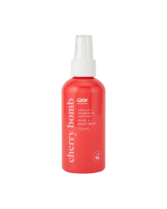 OXX Haircare Cherry Bomb Hair and Body Mist 150ml - Cherry and Raspberry Scented