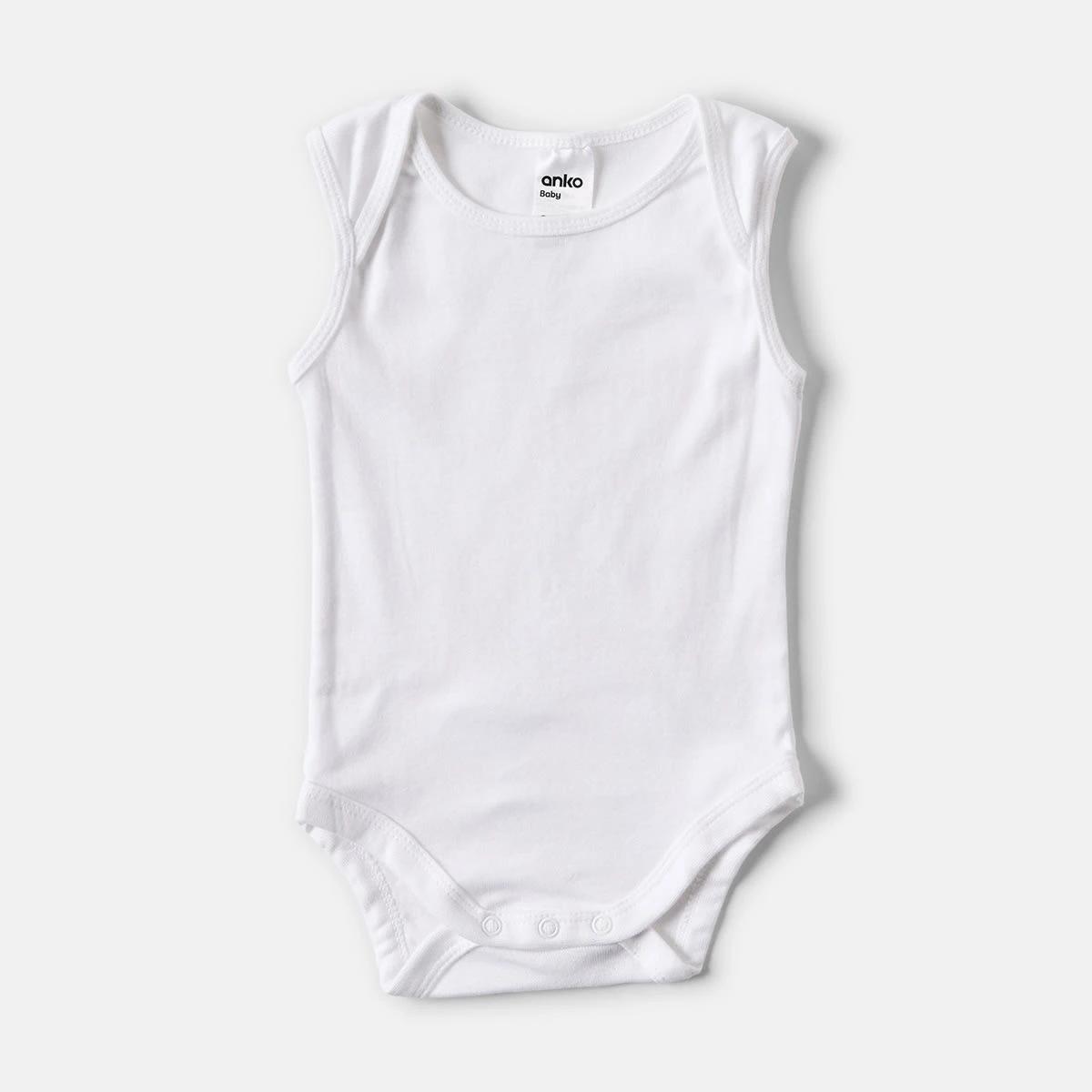 4 5 Pack Sleeveless Bodysuits Blue, 4 of 8