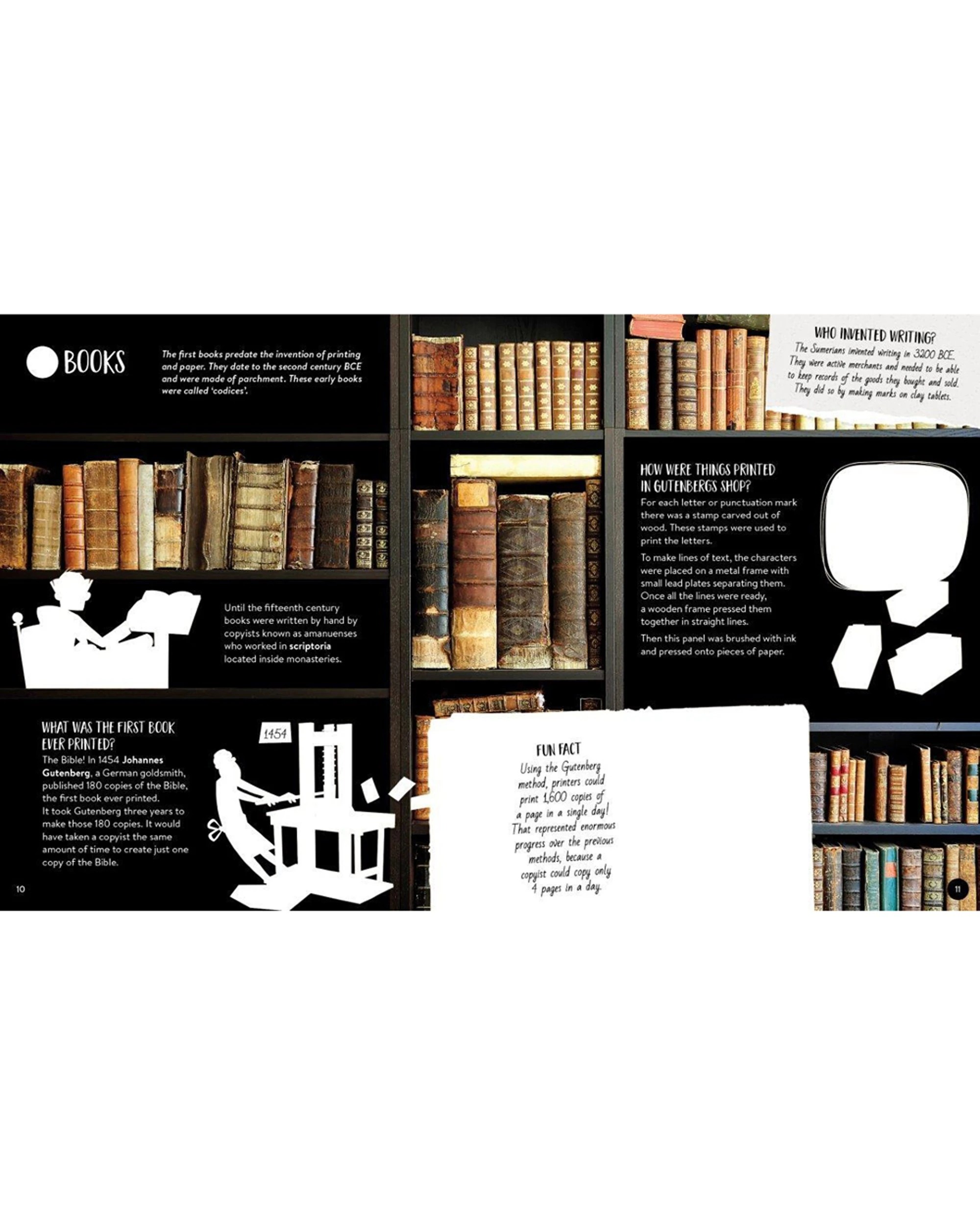 2 Sassi Book & Poster Kids Children What How Why Inventions - Multi, 2 of 3