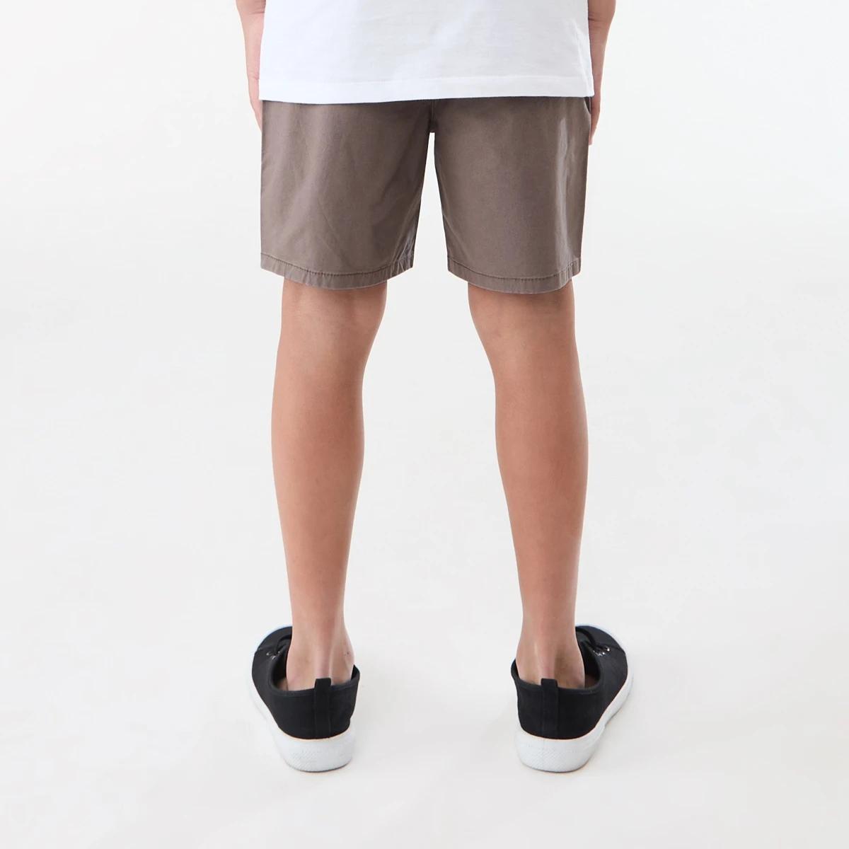 2 Washed Pull On Shorts EAGLE BROWN, 2 of 6