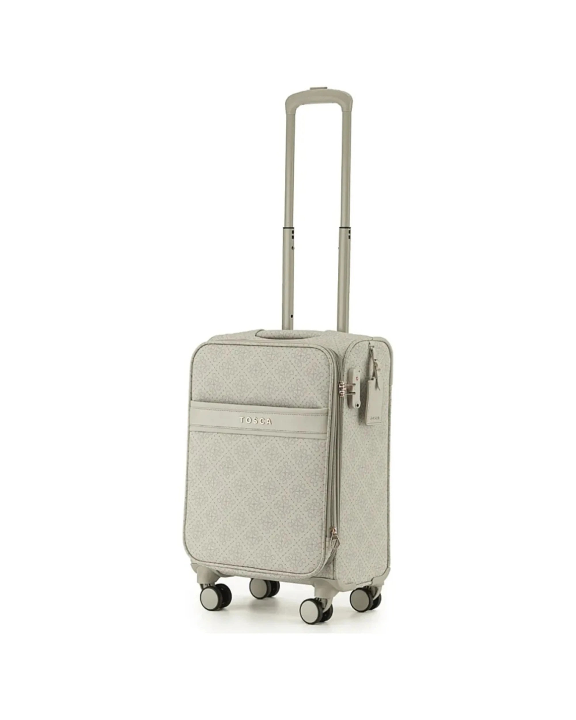 3 Tosca Luggage 3pc Willow Suitcase Set Soft Case Carry-On Medium Large Luggage Vanilla - Natural, 3 of 7