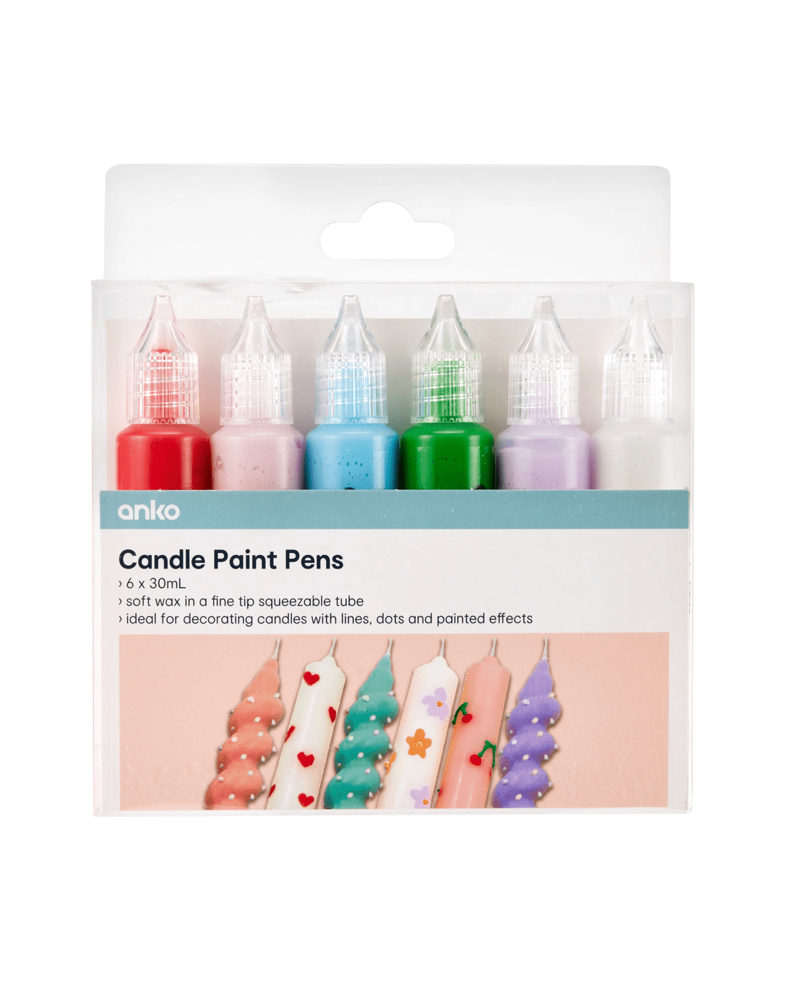 1 6 Pack Candle Paint Pens, 1 of 8