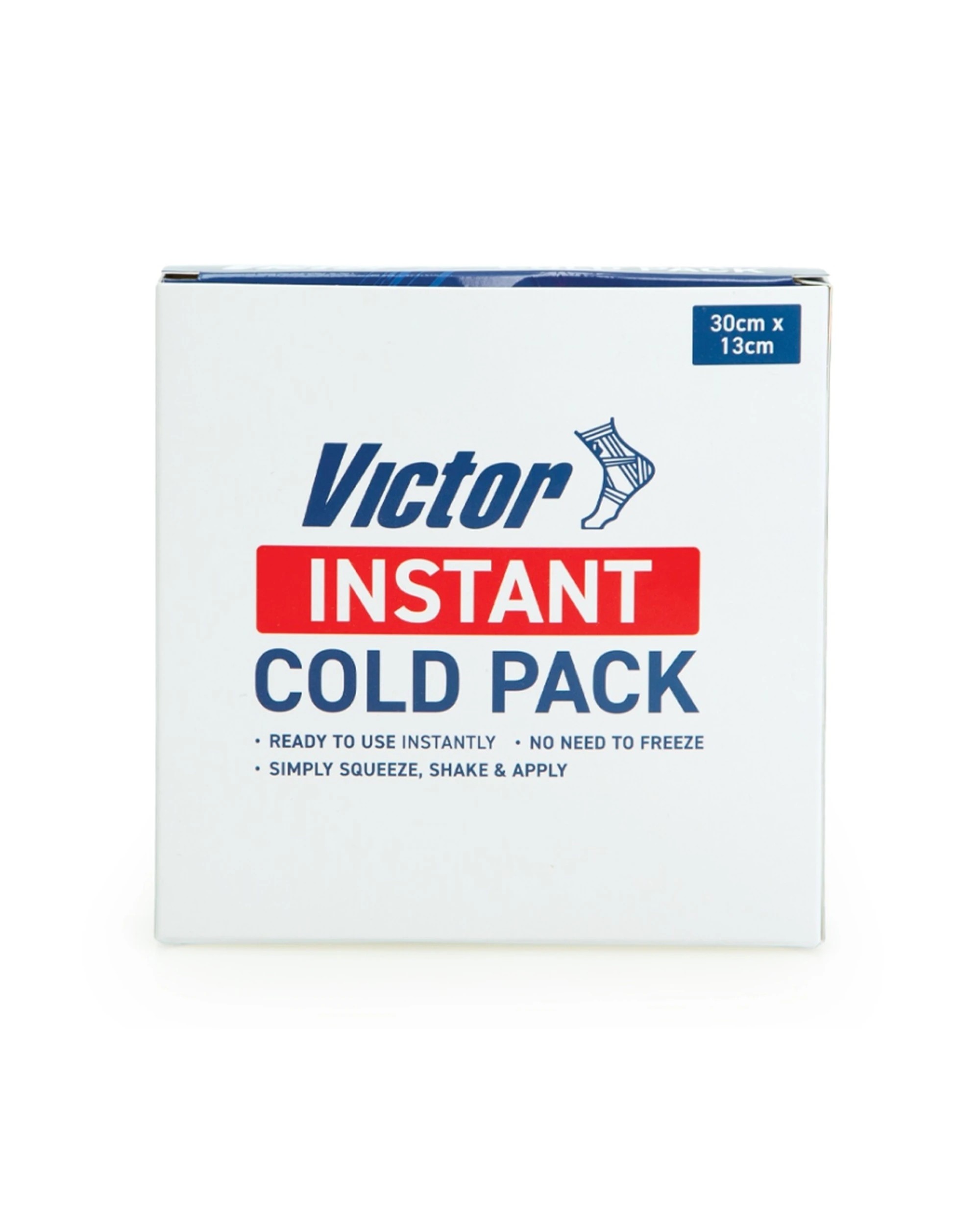 3 Victor Sports Single Use Only Instant Cold Pack Injury Recovery 30x13cm - White, 3 of 5