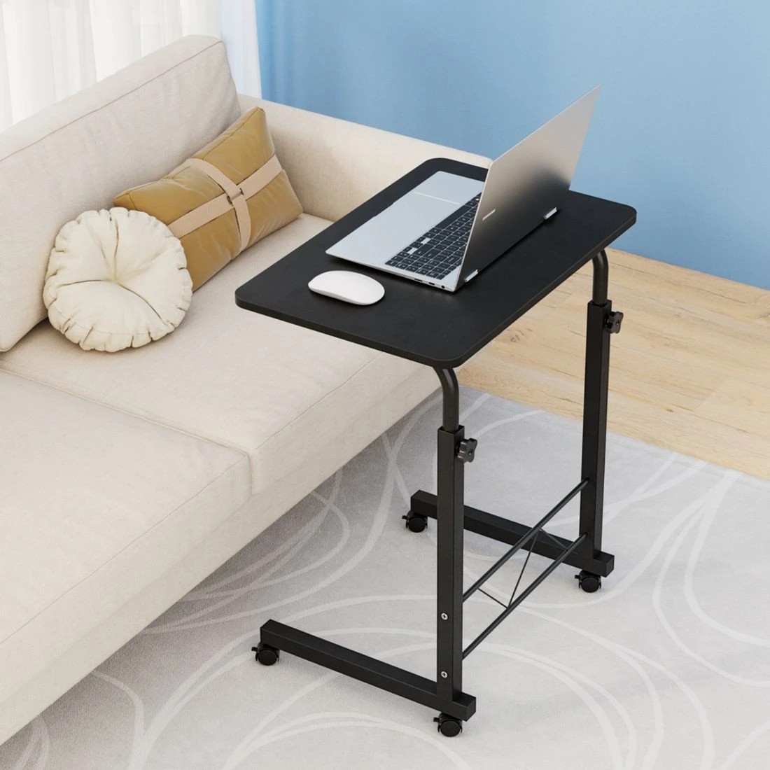 3 Artiss Laptop Desk Table Adjustable 60CM - Black, 3 of 7