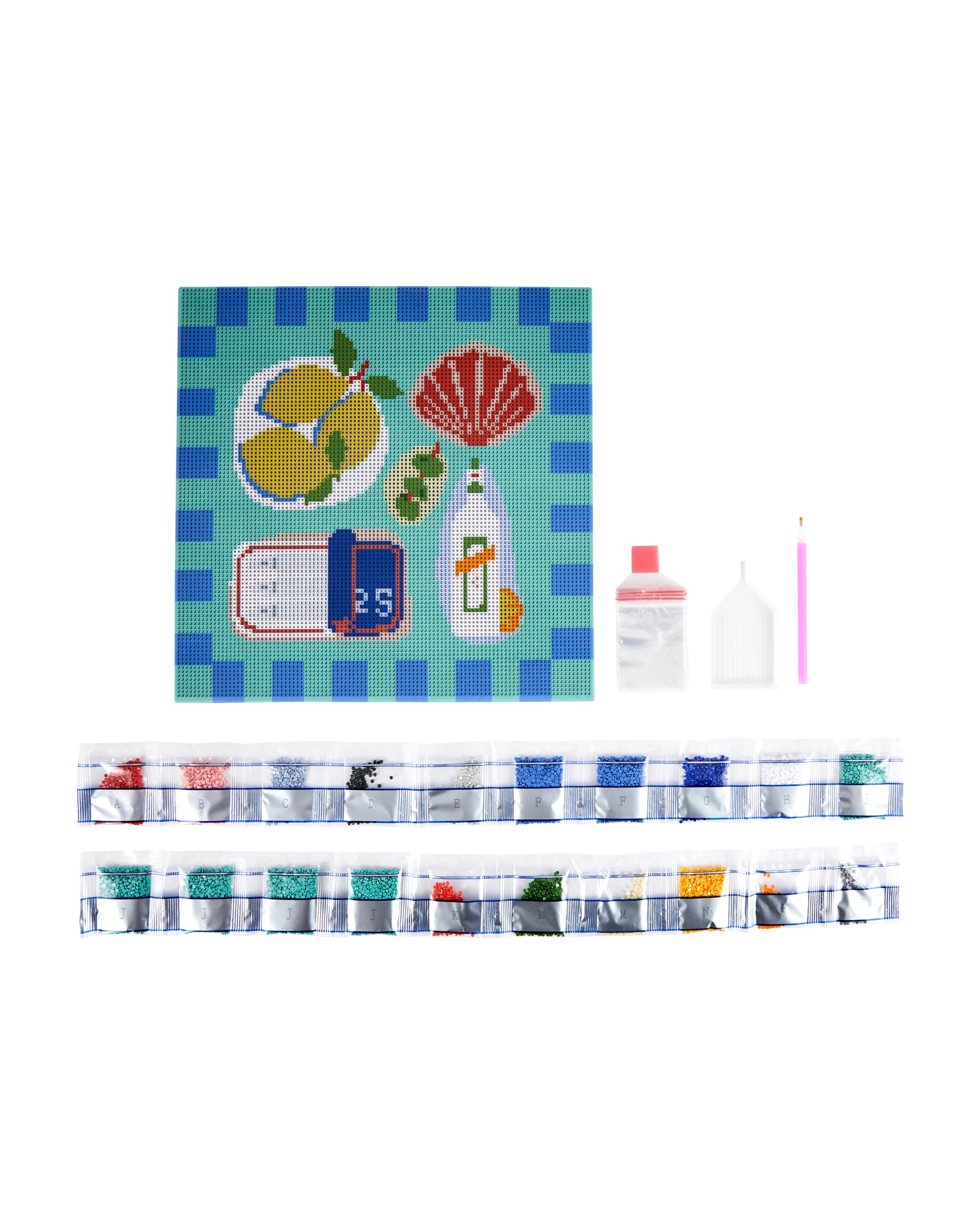 2 DIY Sparkle Gem Art - Mediterranean, 2 of 3