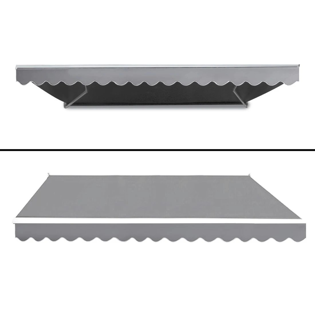 3 Instahut Retractable Folding Arm Awning Motorised Sunshade 4Mx2.5M Pearl - Grey, 3 of 6