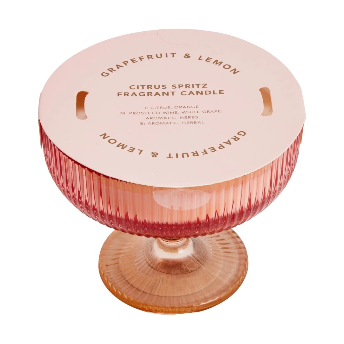 4 Grapefruit and Lemon Citrus Spritz Fragrant Candle, 4 of 5