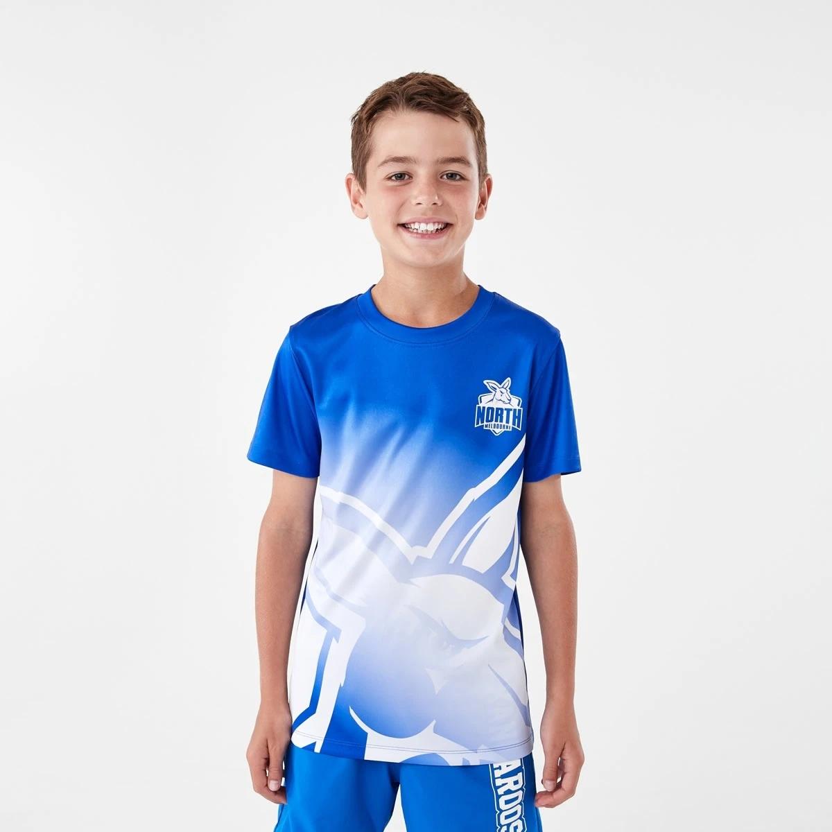 3 Official AFL Kids Training T-shirt Kangaroos, 3 of 10
